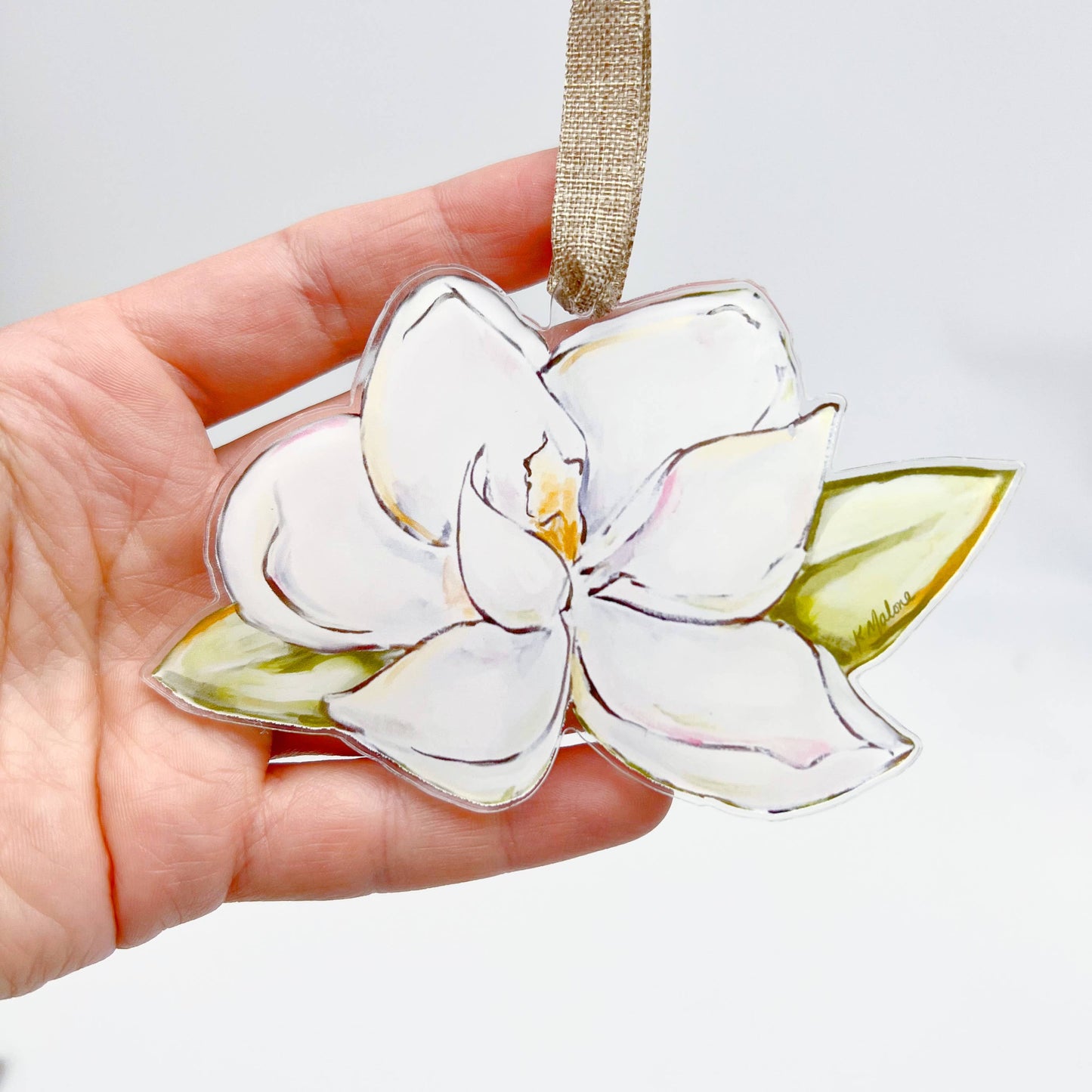 Magnolia Acrylic Ornament
