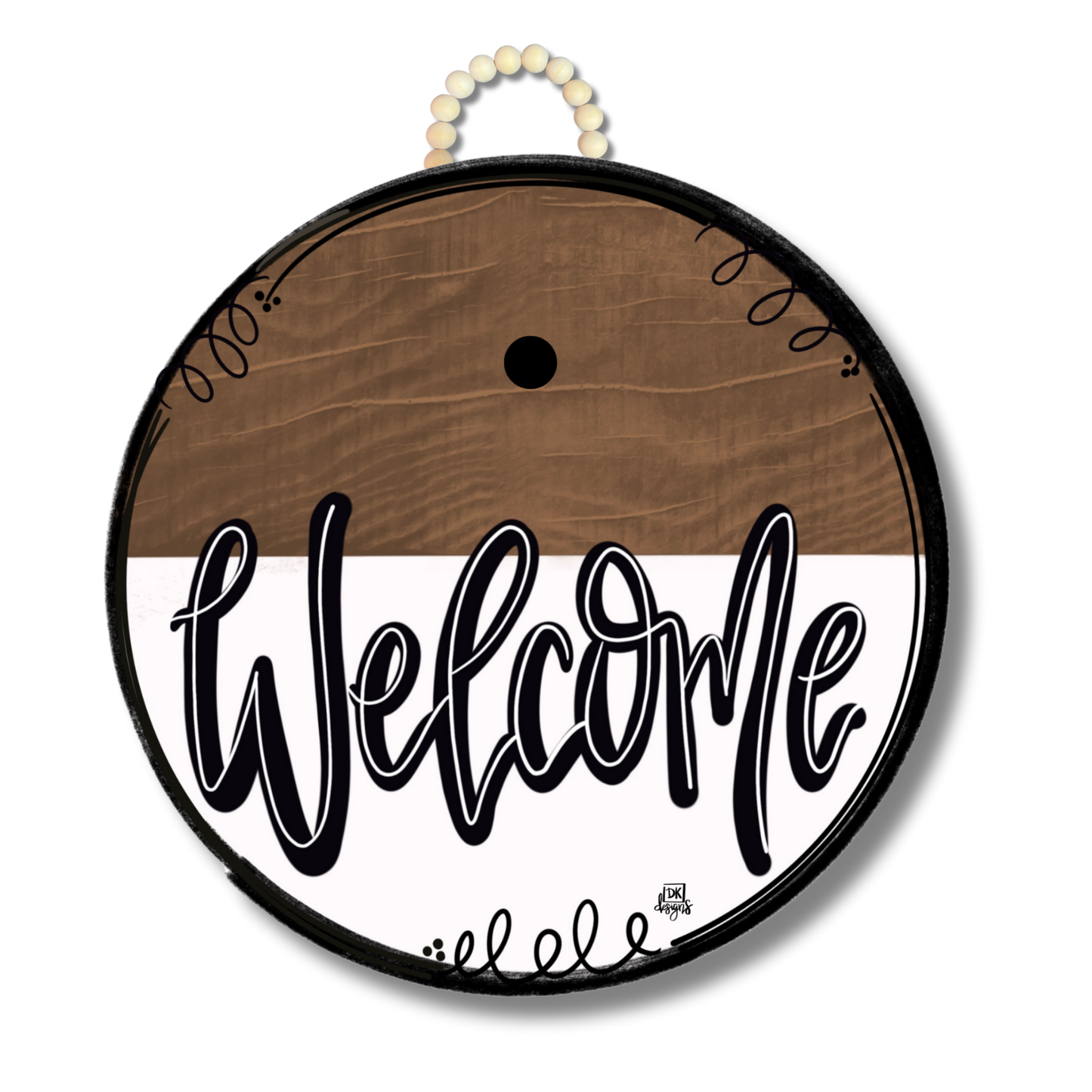 Classic Stain "Welcome" Hanger + Mini