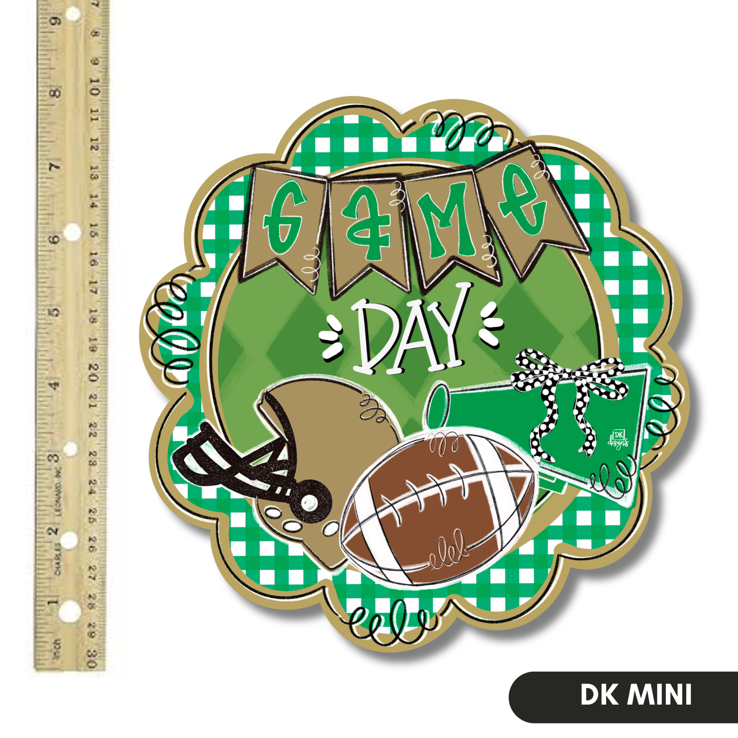 Green and Gold Game Day Mini
