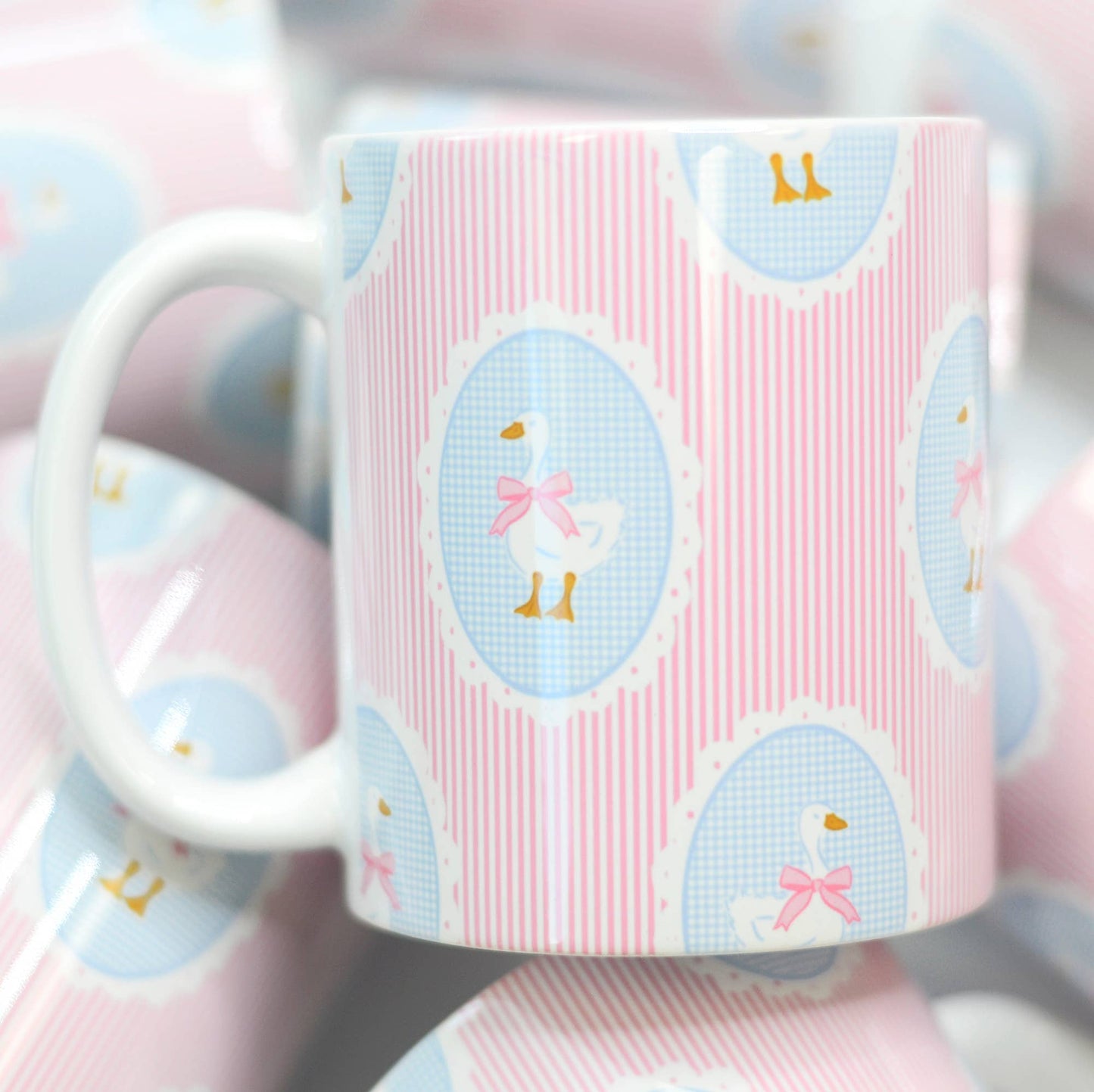 Seersucker Coquette Goose Mug