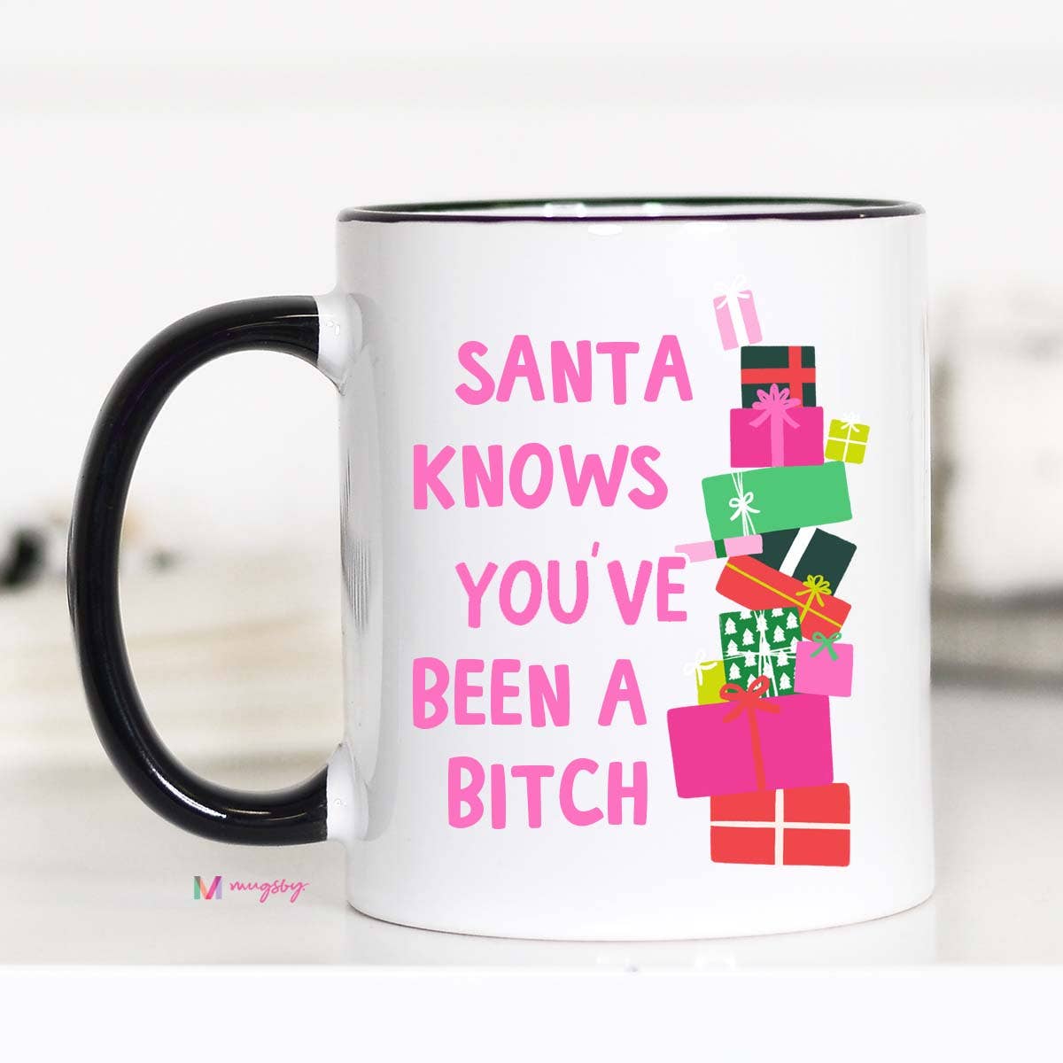 Santa Knows Christmas Mug
