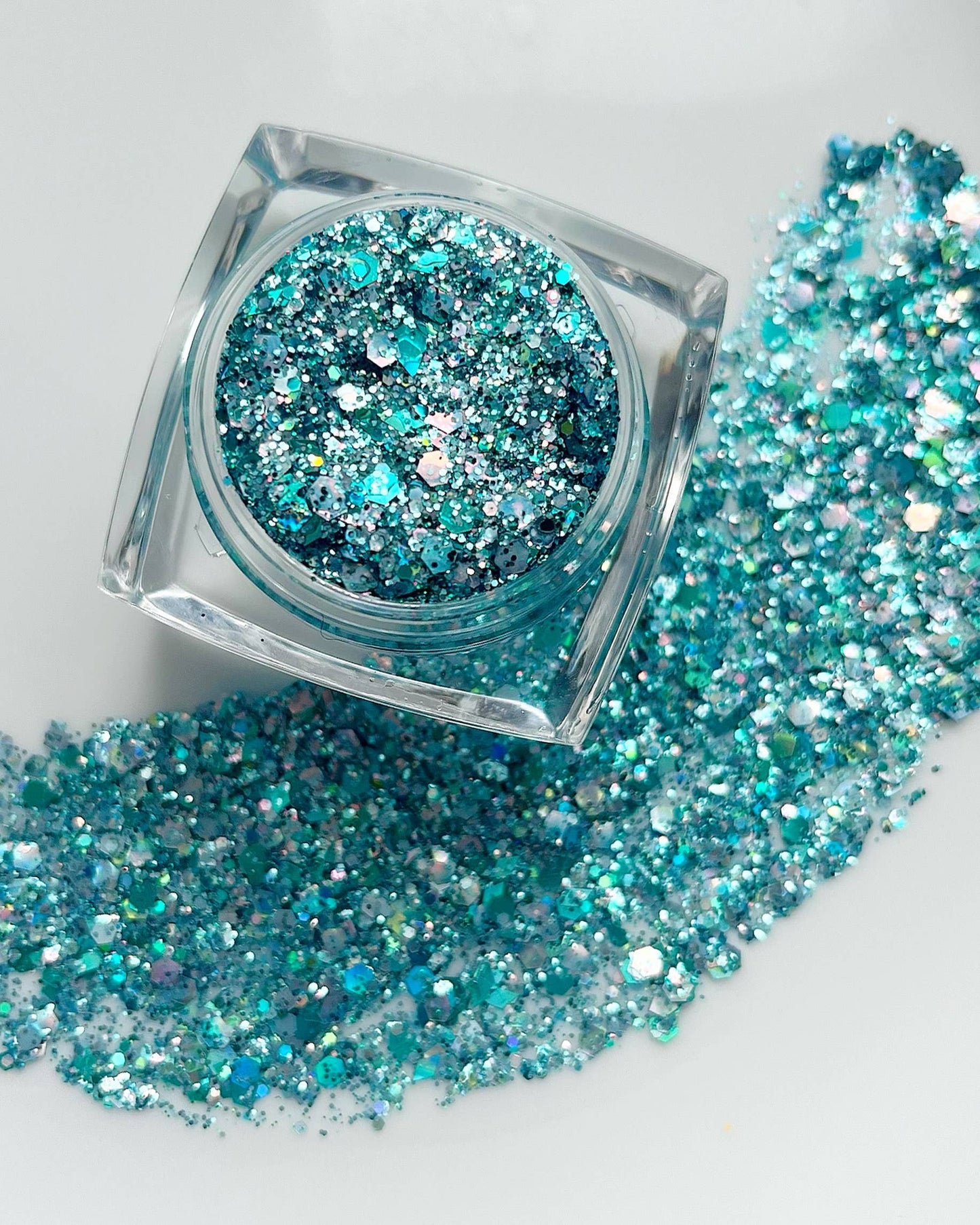 1989 Eras Tour Teal Blue Sparkle Face and Body Glitter Gel