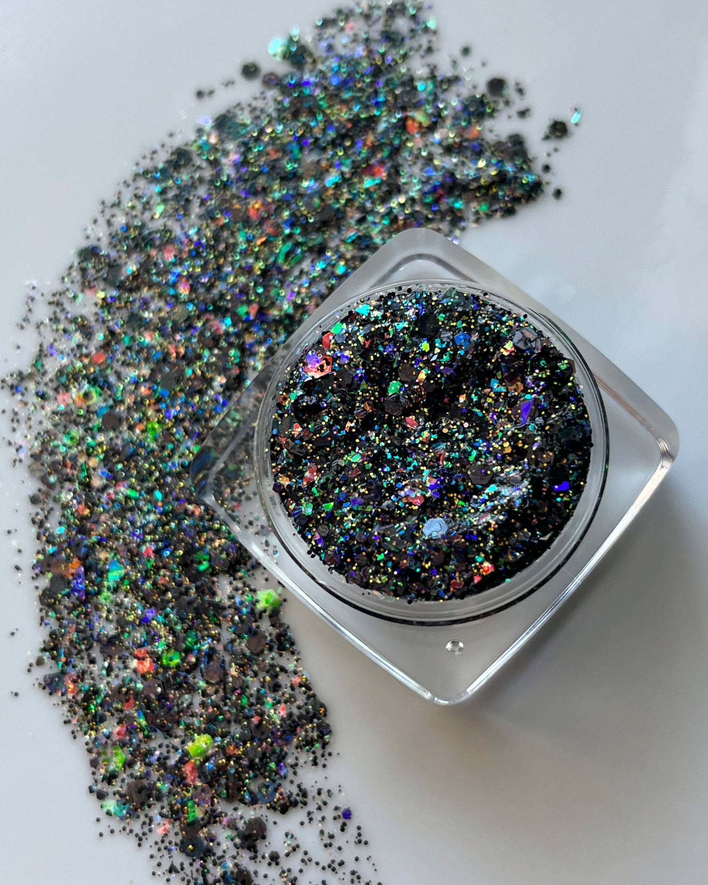 Reputation Eras Tour Black Gray Face and Body Glitter Gel