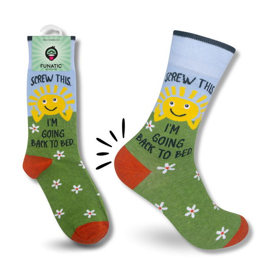 I'm Going Back To Bed socks