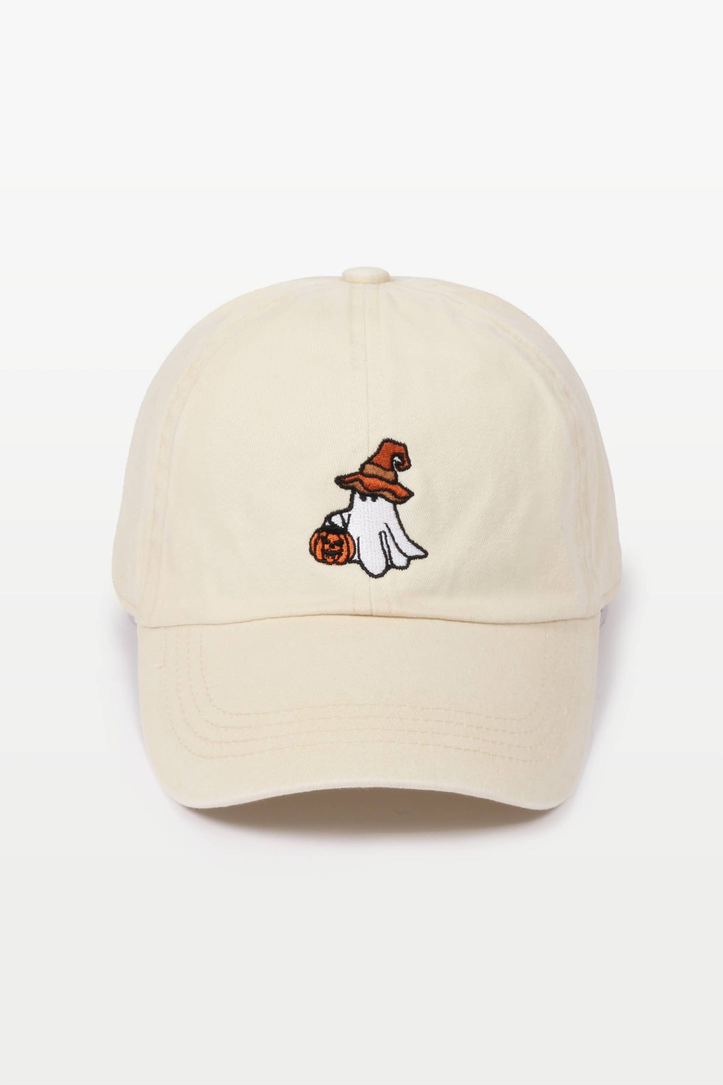 Halloween Ghost & Pumpkin Baseball Cap