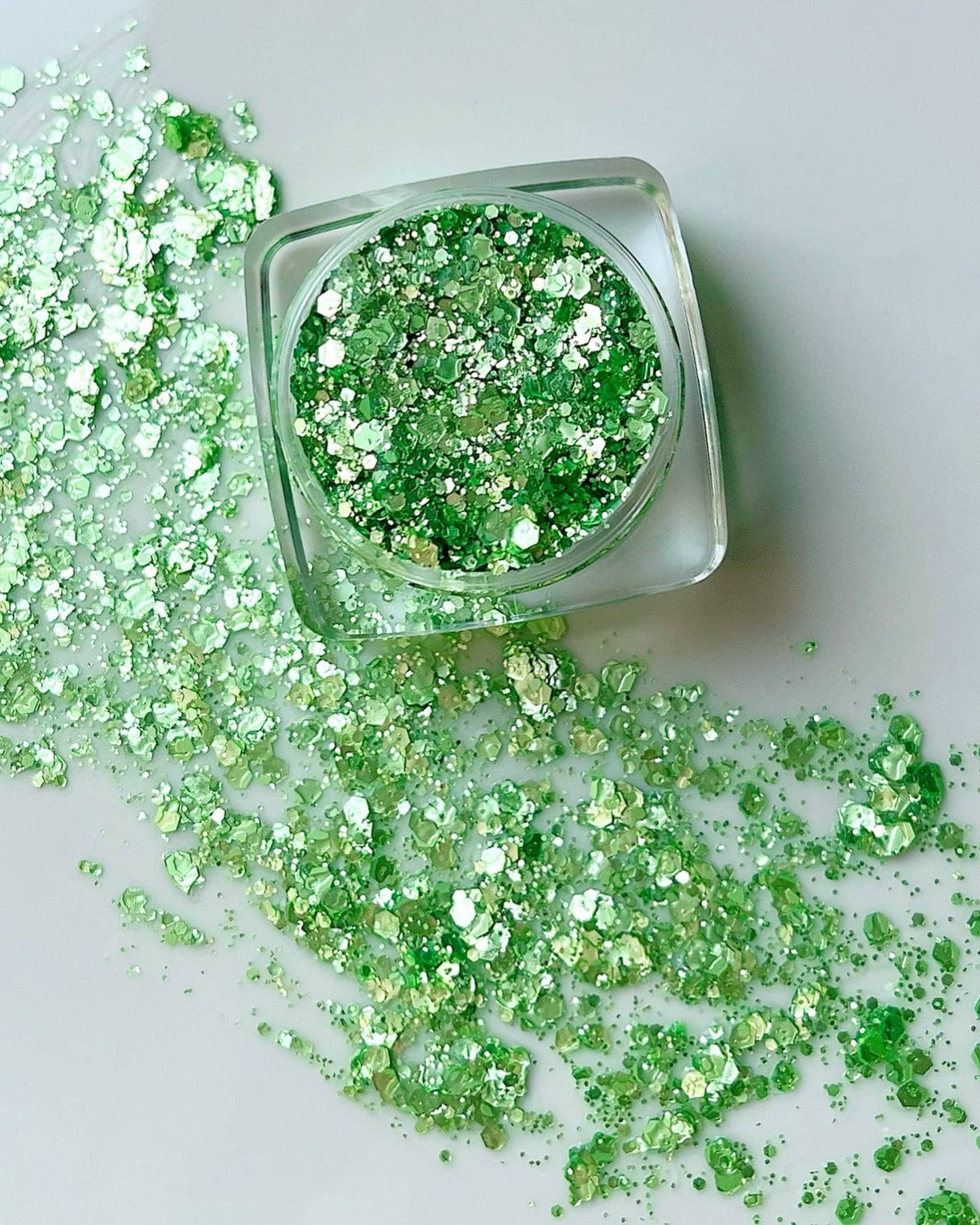 Bright Lime Green Face and Body Glitter