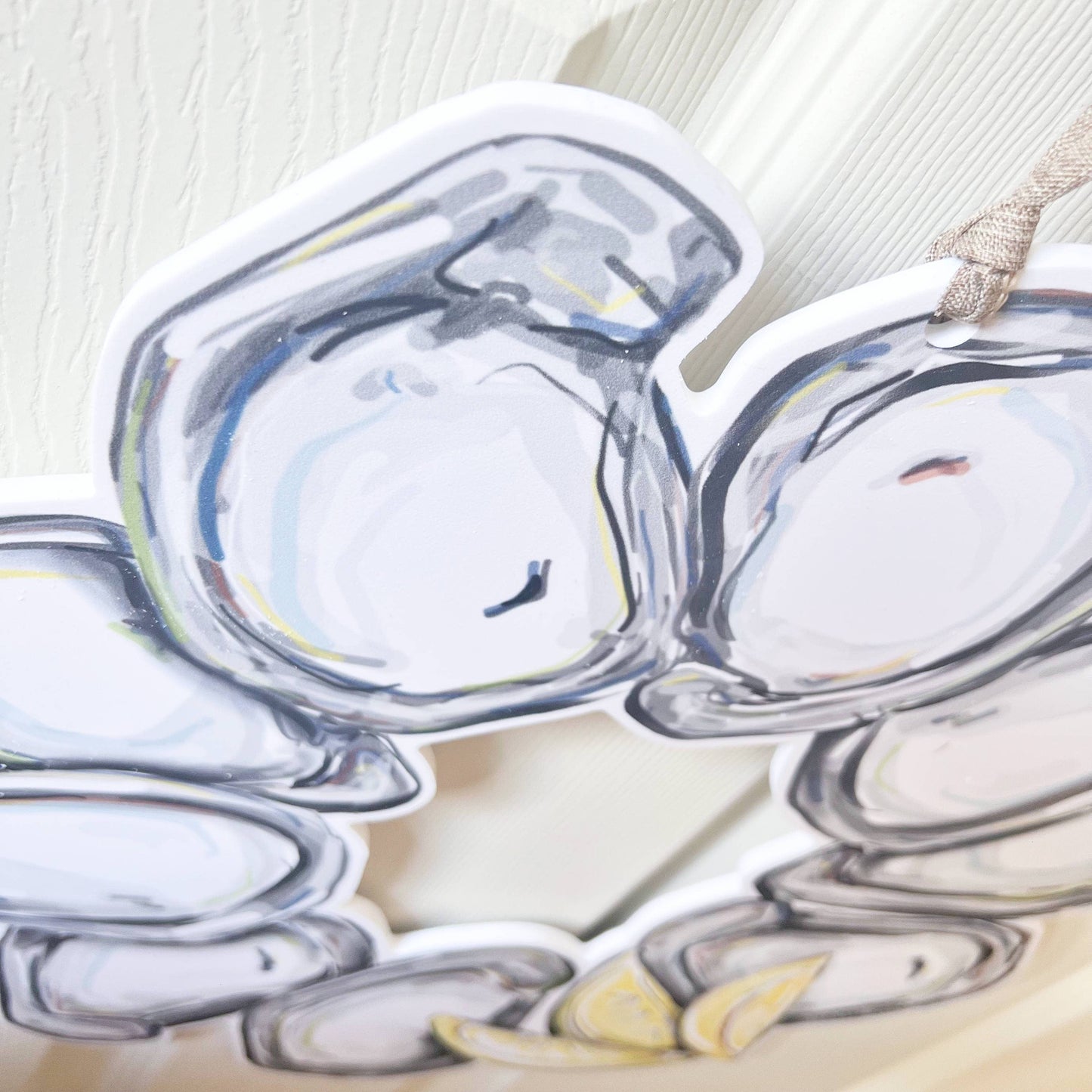 Oyster Wreath Door Hanger