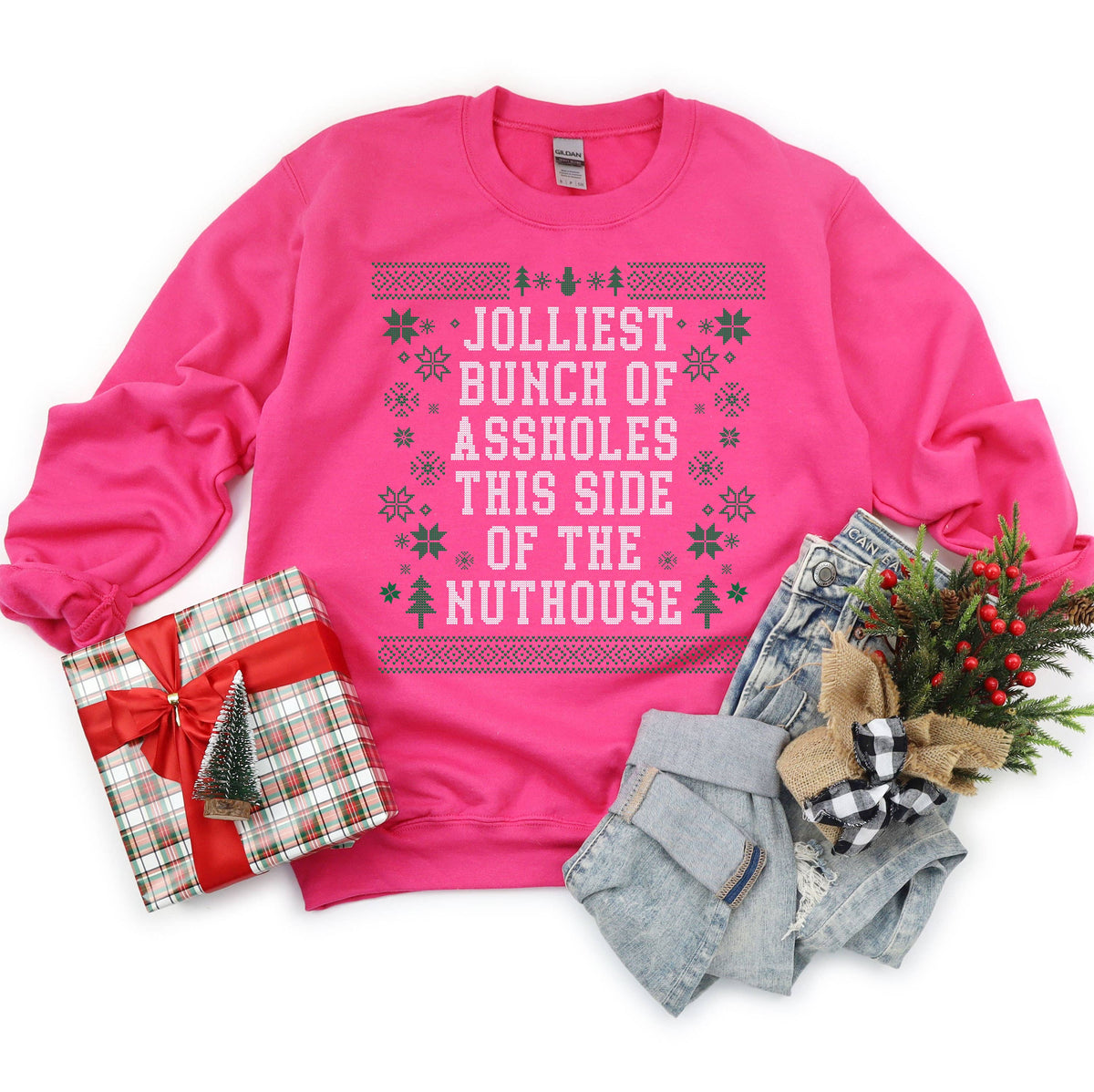Jolliest Bunch Christmas Crewneck