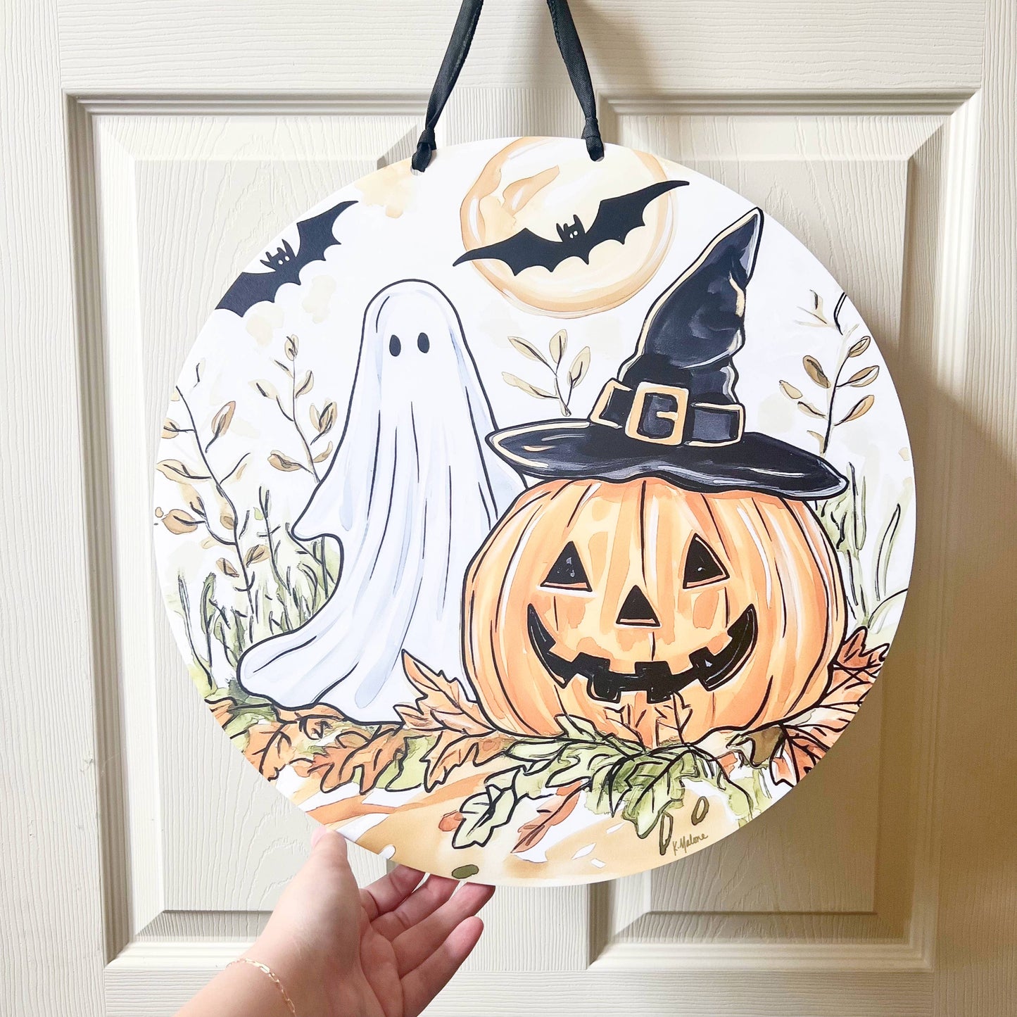 Autumn Halloween Door Hanger