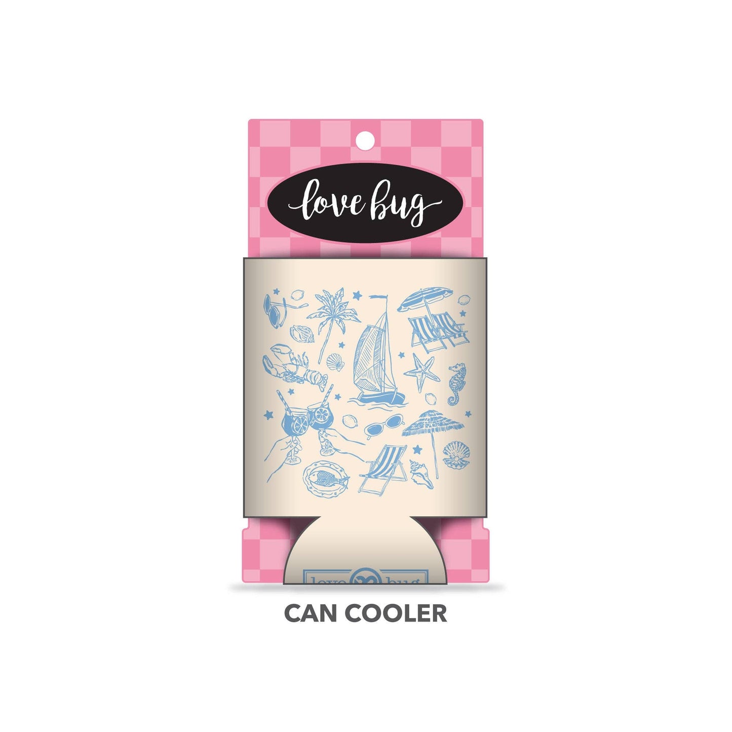 Beach Collage Can Cooler