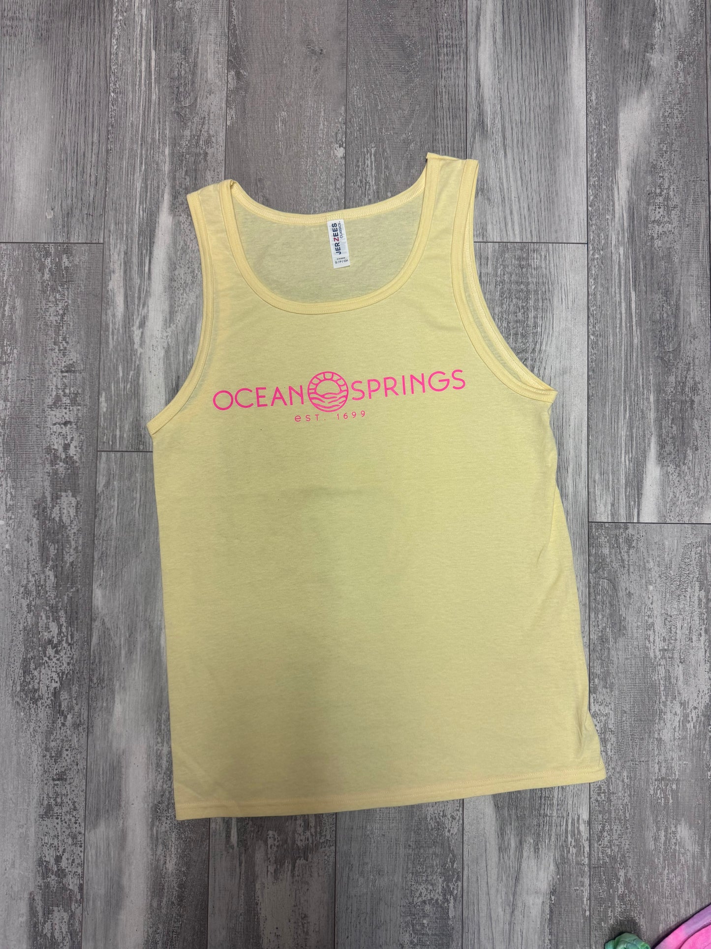 OS Sun Logo Tank - Surf Yellow