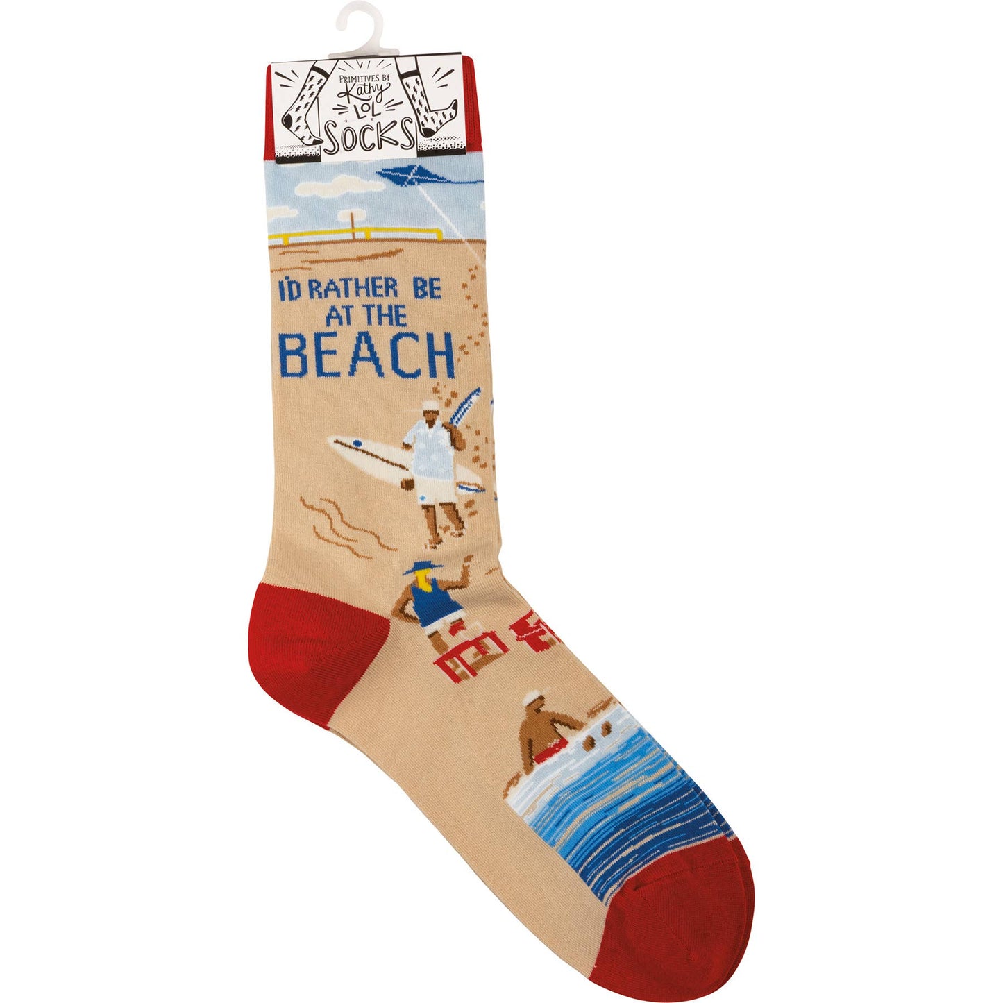 Id Rather Be At The Beach Socks