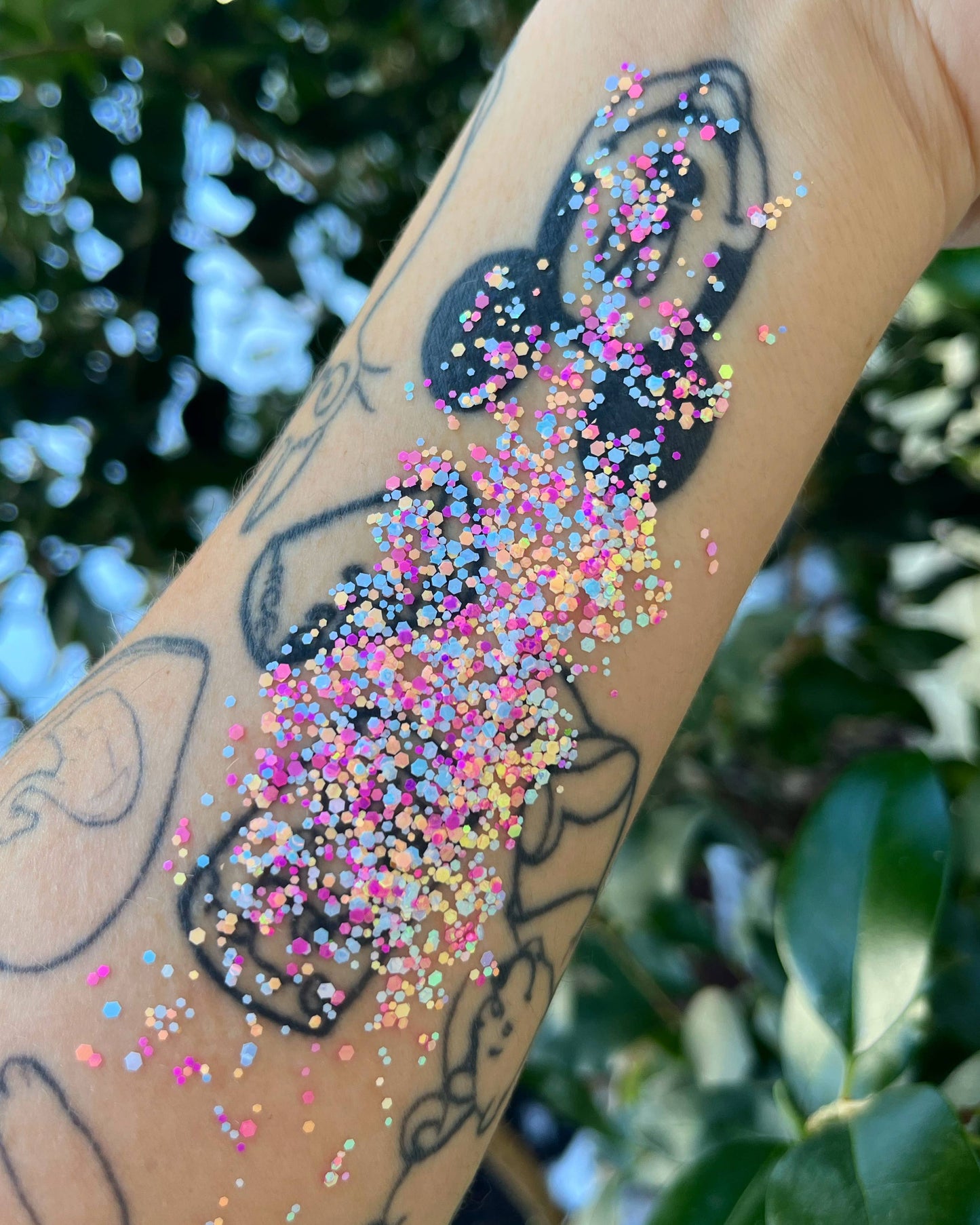 Cotton Candy Face and Body Glitter Gel