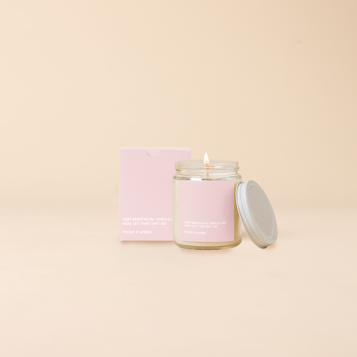 Deep Breaths In candle jar w/lid