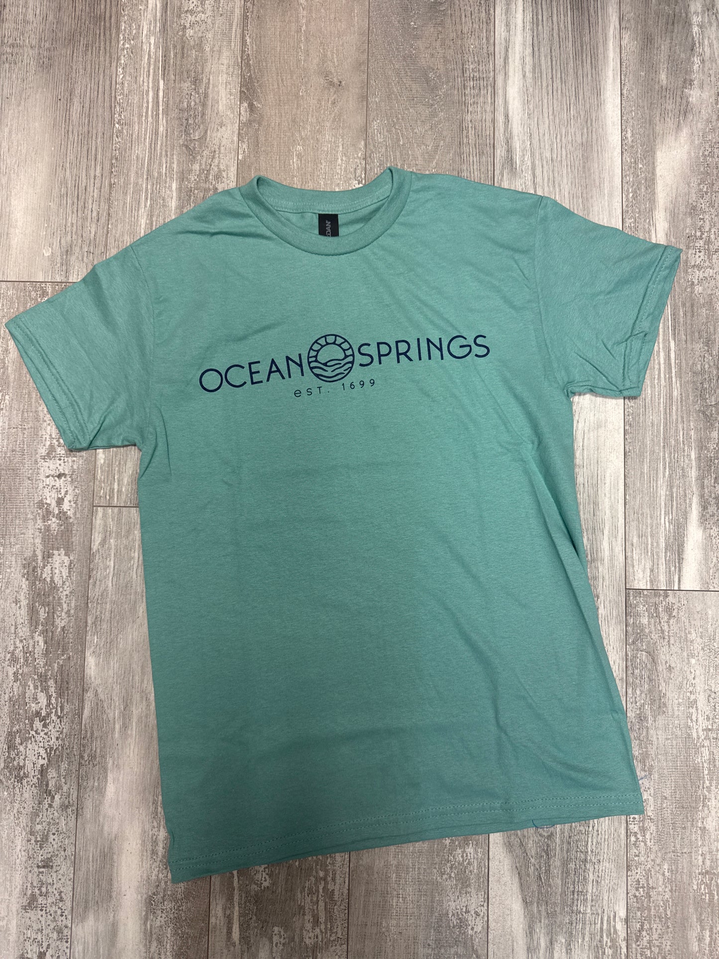OS Sun Logo Tee - Aquatic