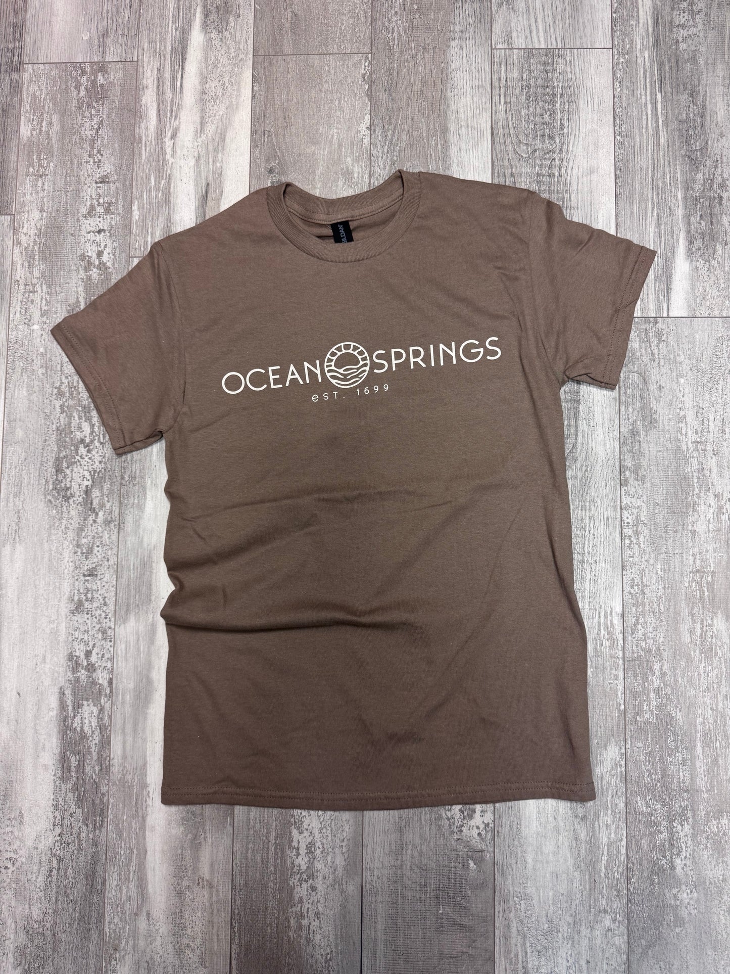 OS Sun Logo Tee - Brown Savana