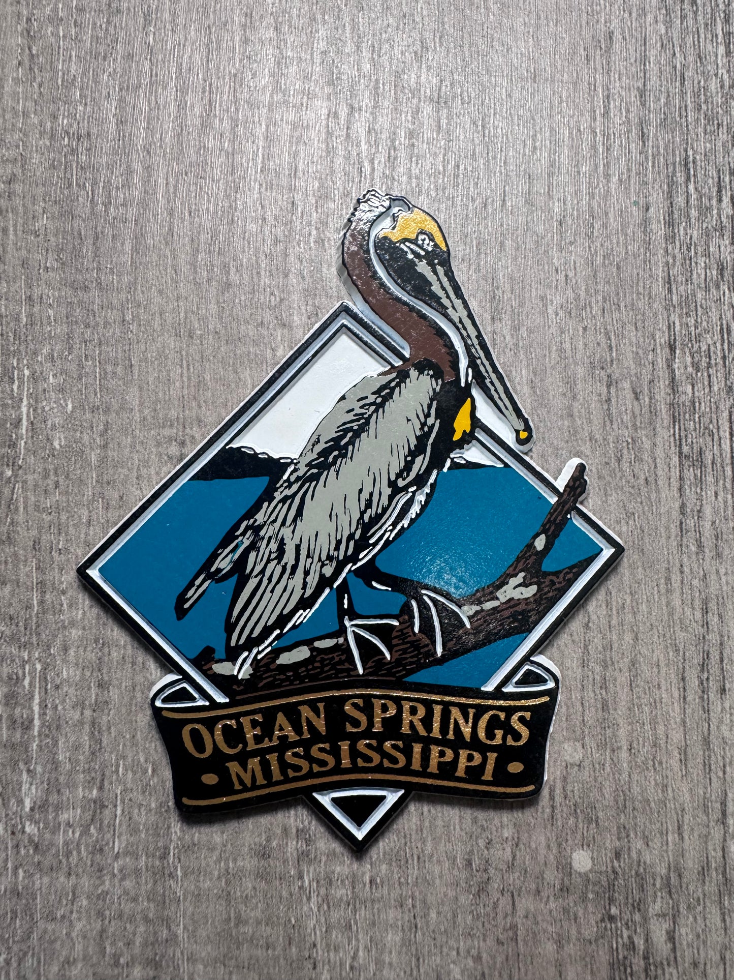 Ocean Springs Pelican magnet