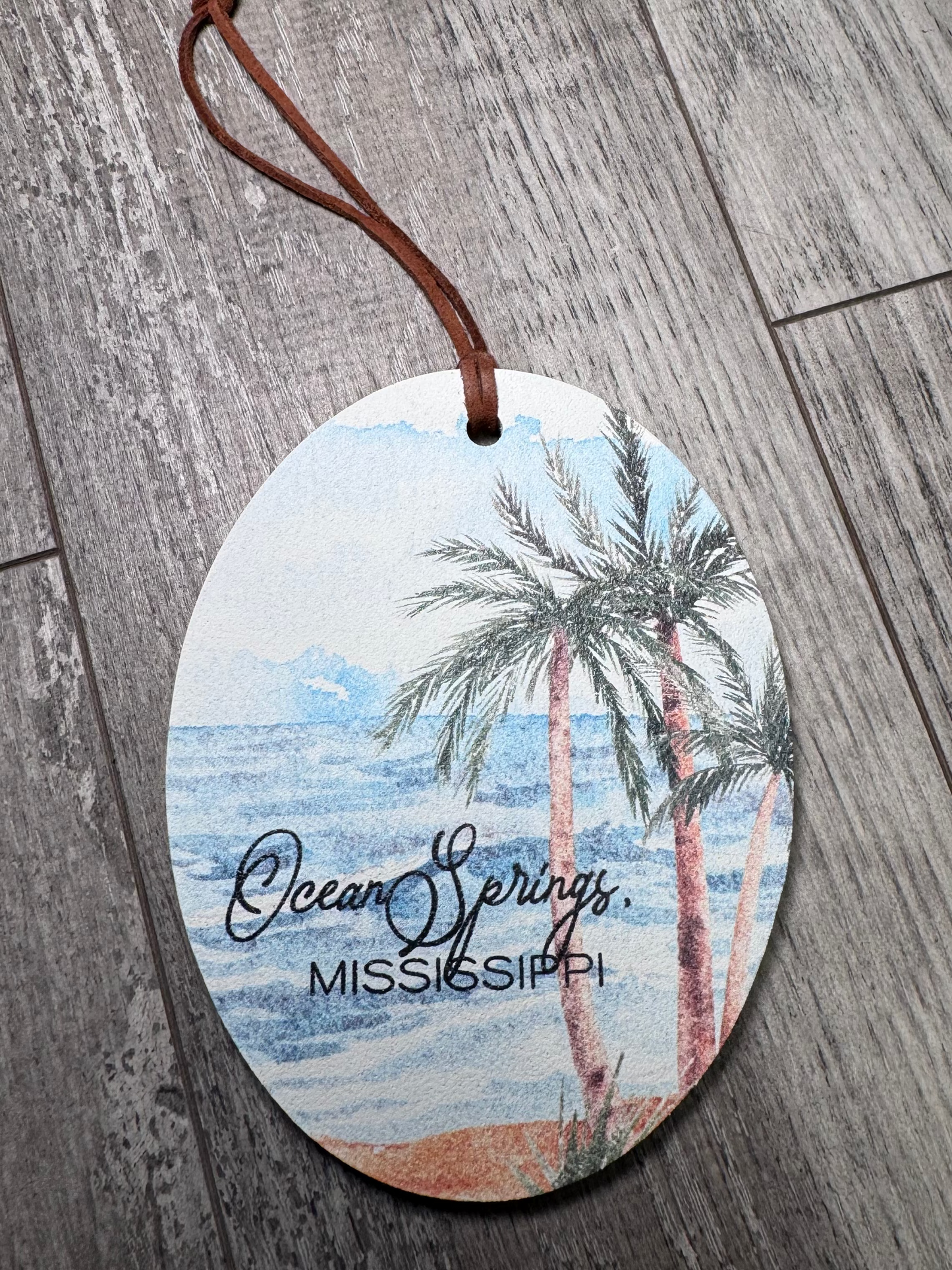 Beach Views Oval Ornament