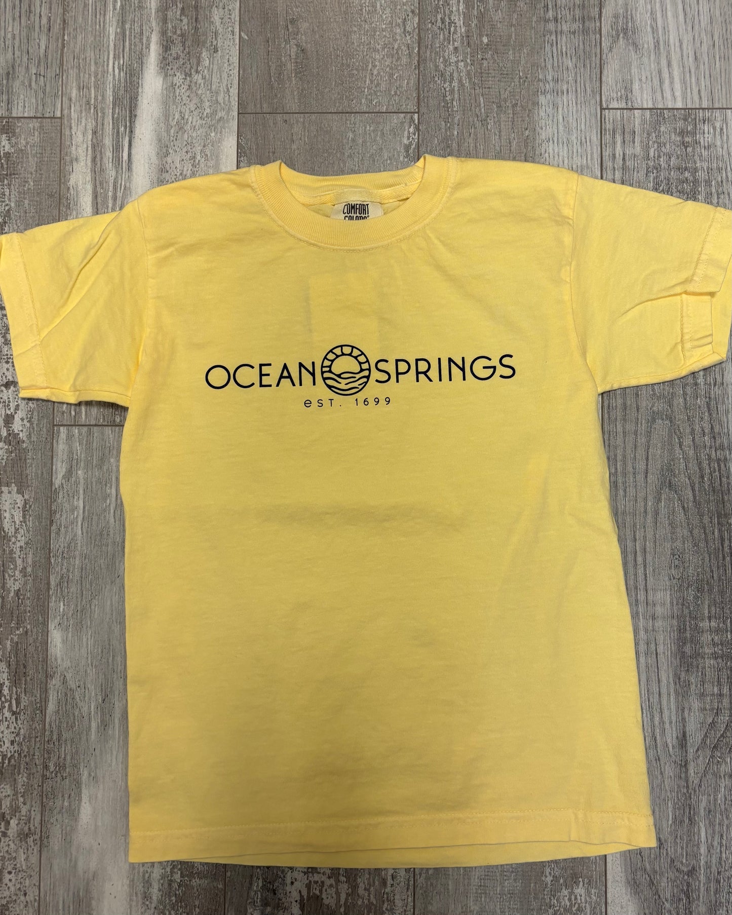 OS Sun Logo Youth Tee - Butter