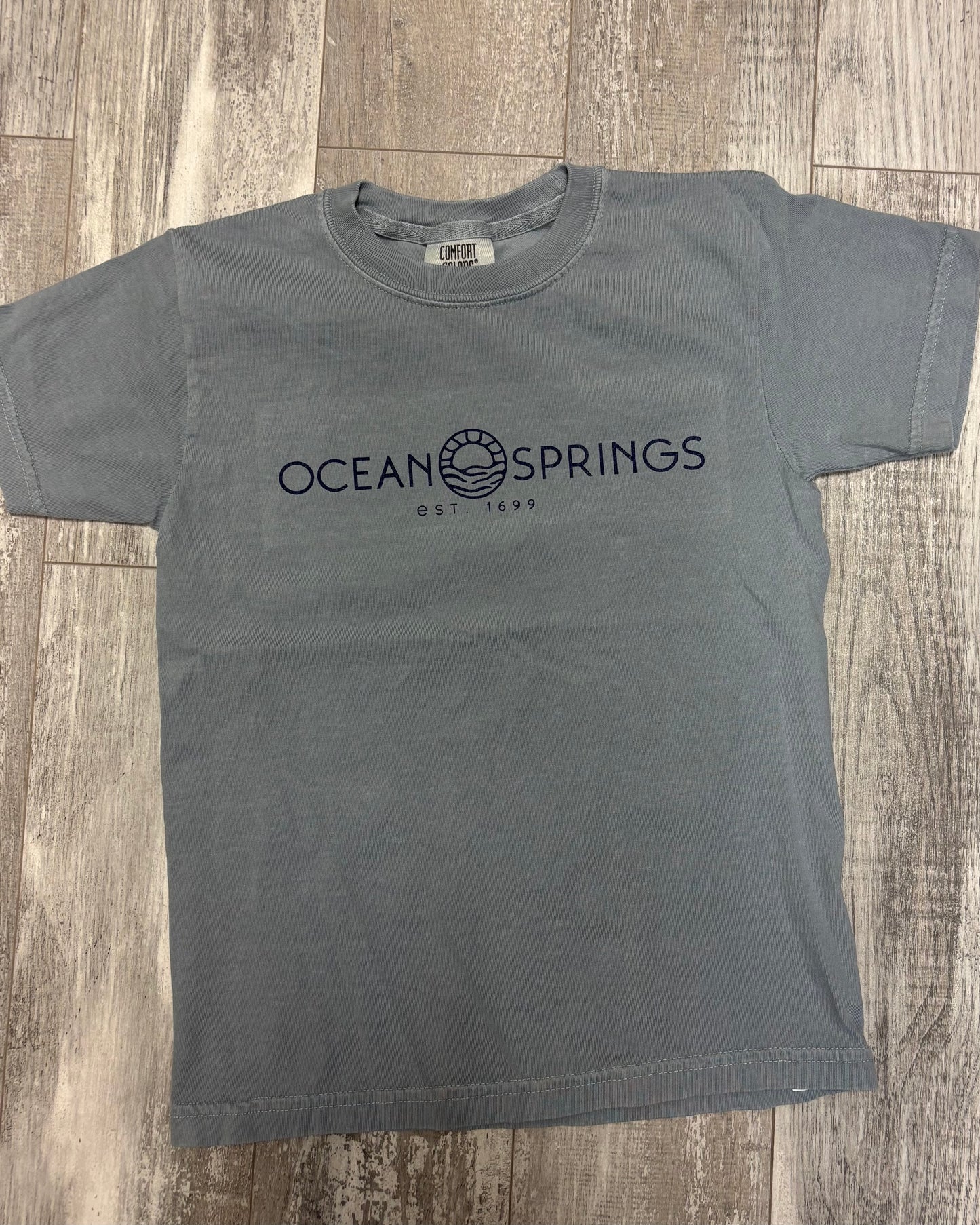 OS Sun Logo Youth Tee - Granite