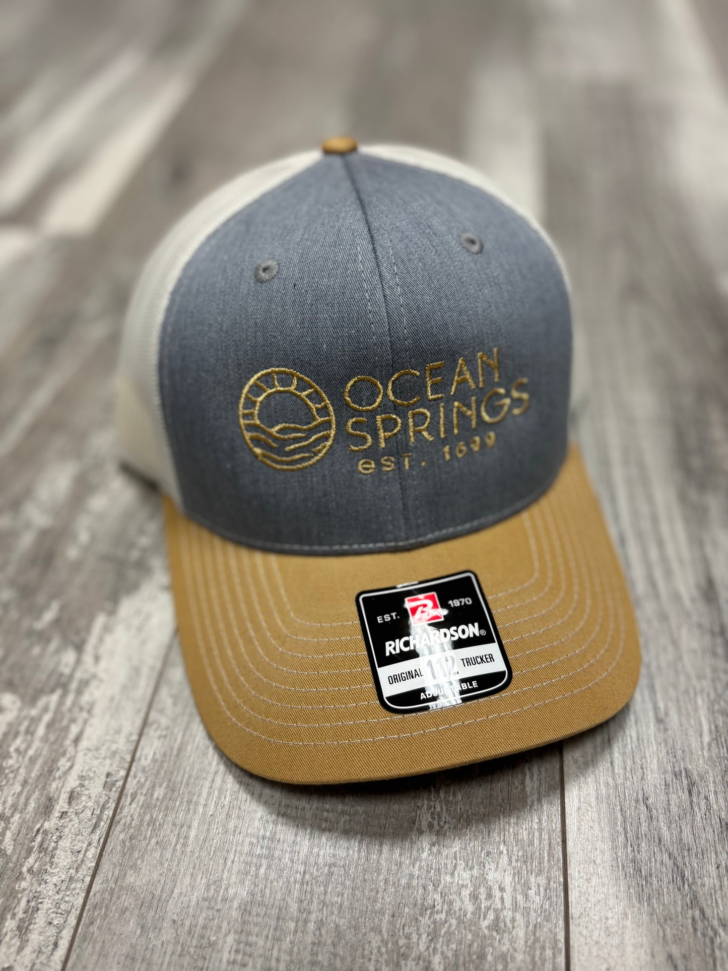 Ocean Springs Trucker Hat - Grey/Birch