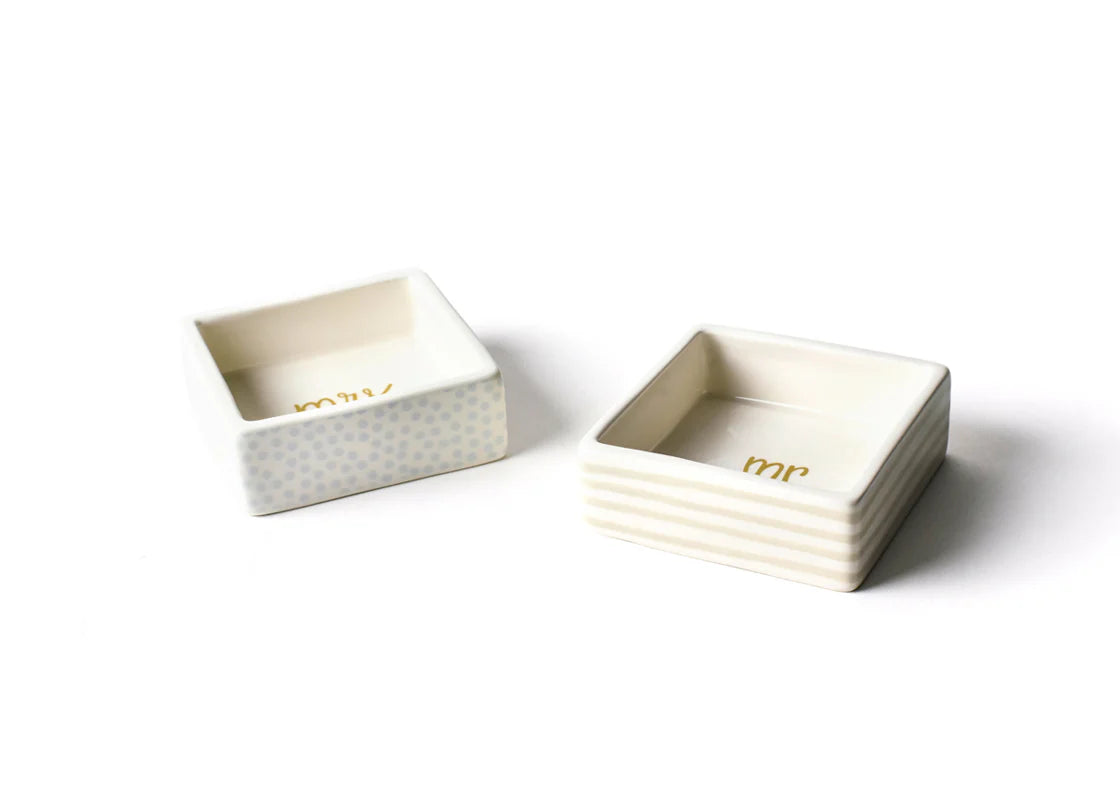 Mr. & Mrs. Trinket Bowl set