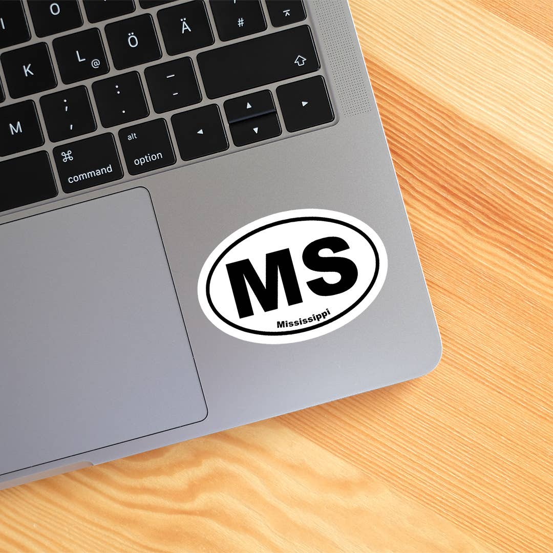 Mississippi Oval Sticker 5"