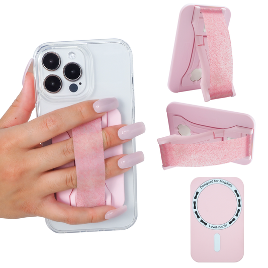 LoveHandle PRO for MagSafe - Pink Diamond Glitter