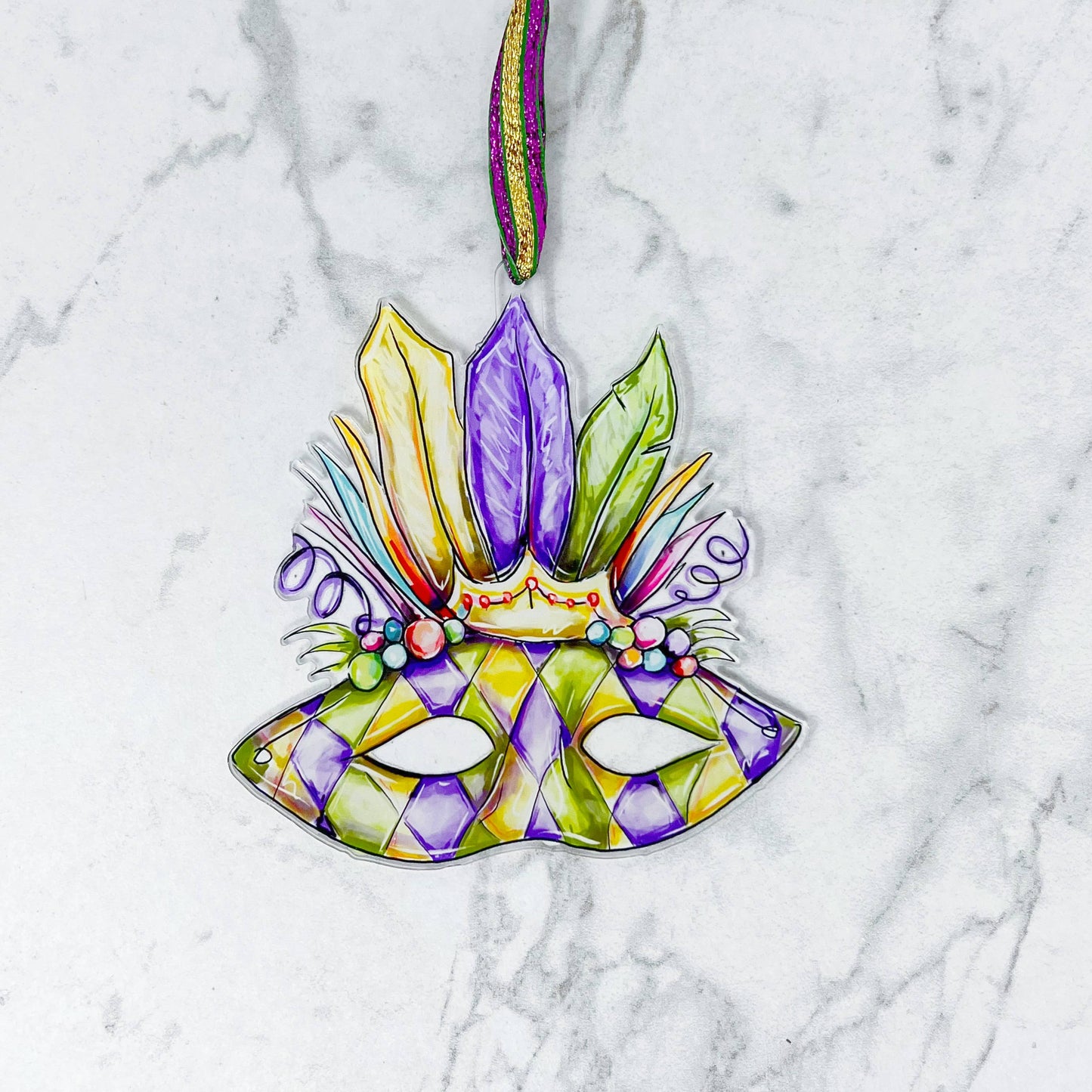 Mardi Gras Carnival Mask Ornament