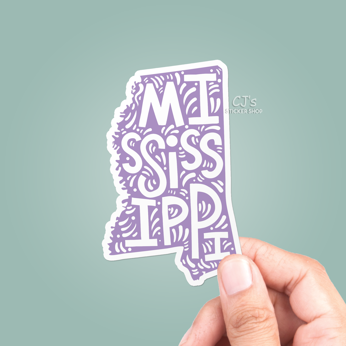 Mississippi State Purple Sticker