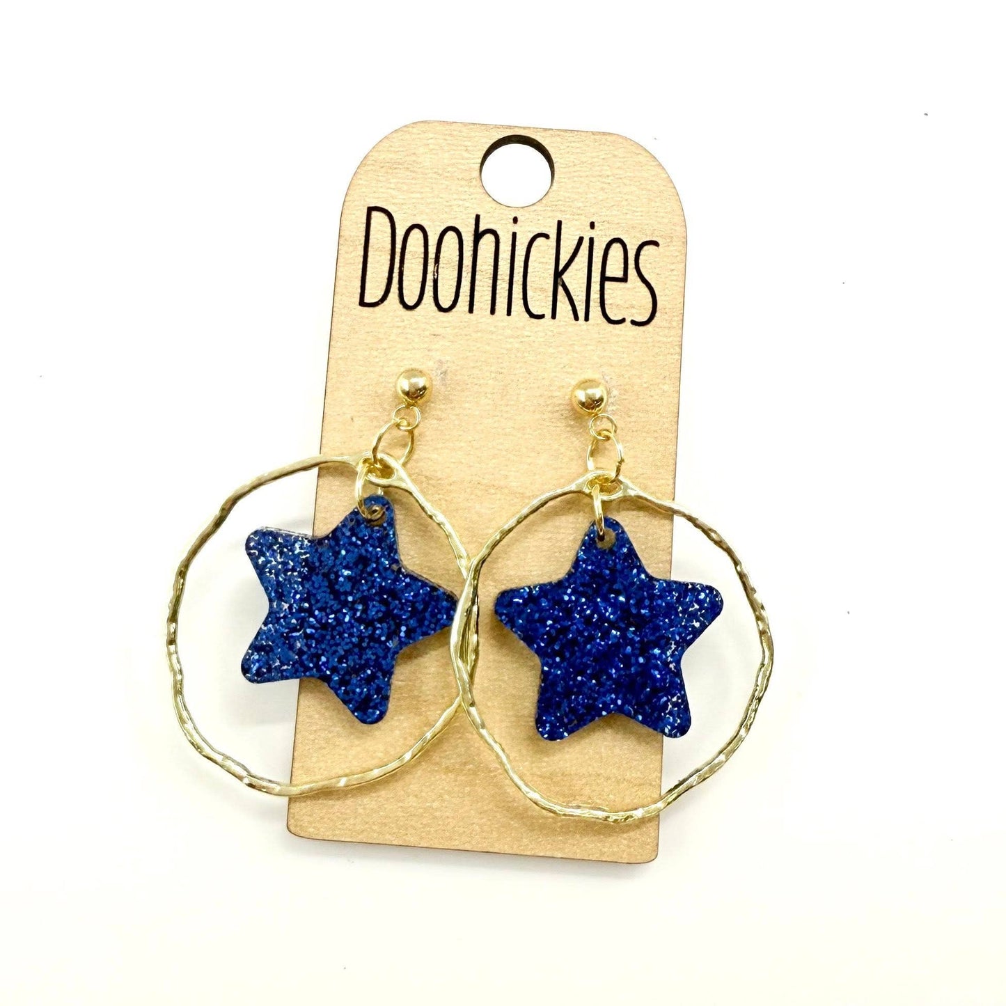Spirit Glitter Star Dangles