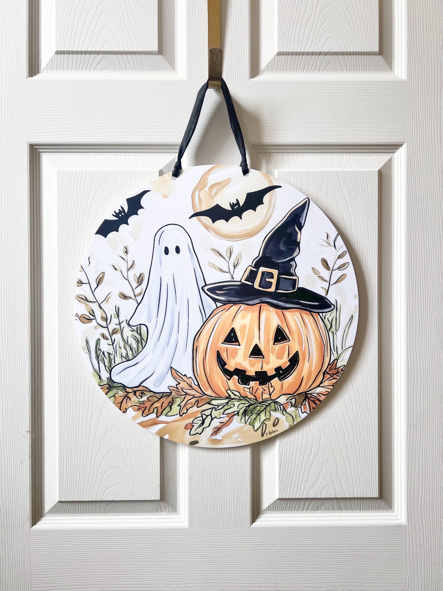 Autumn Halloween Door Hanger