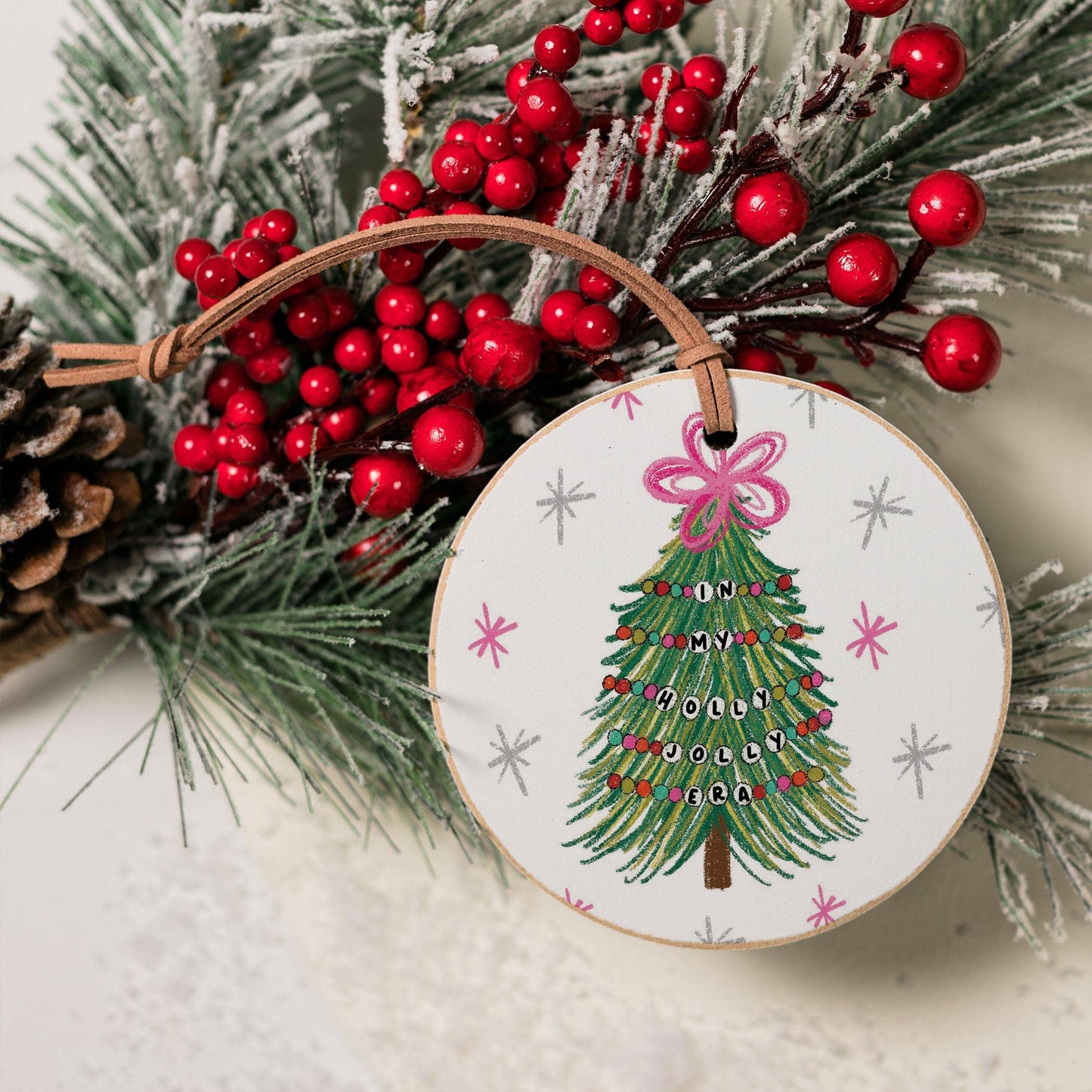 Holly Jolly Era ornament