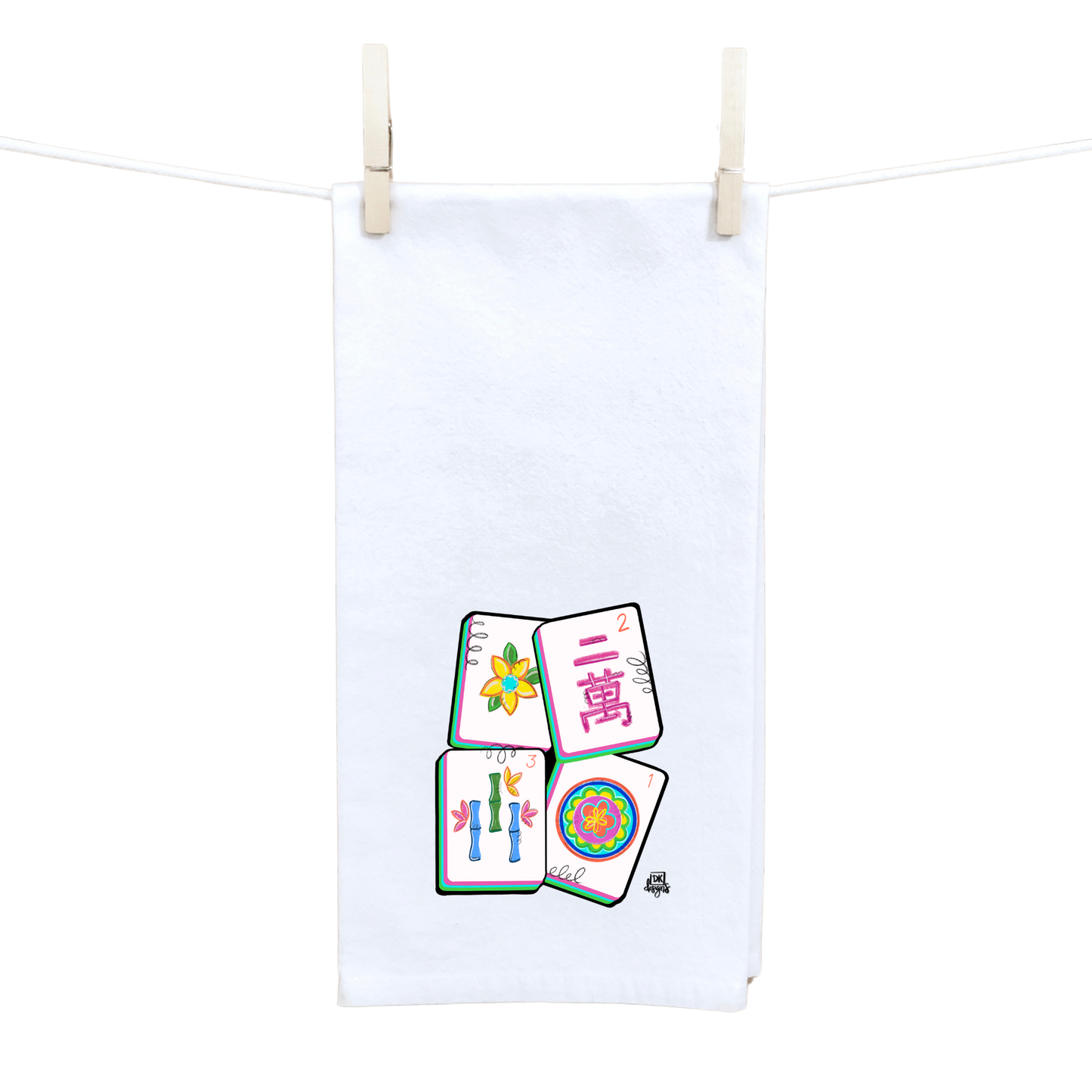 Mahjong Tea Towel