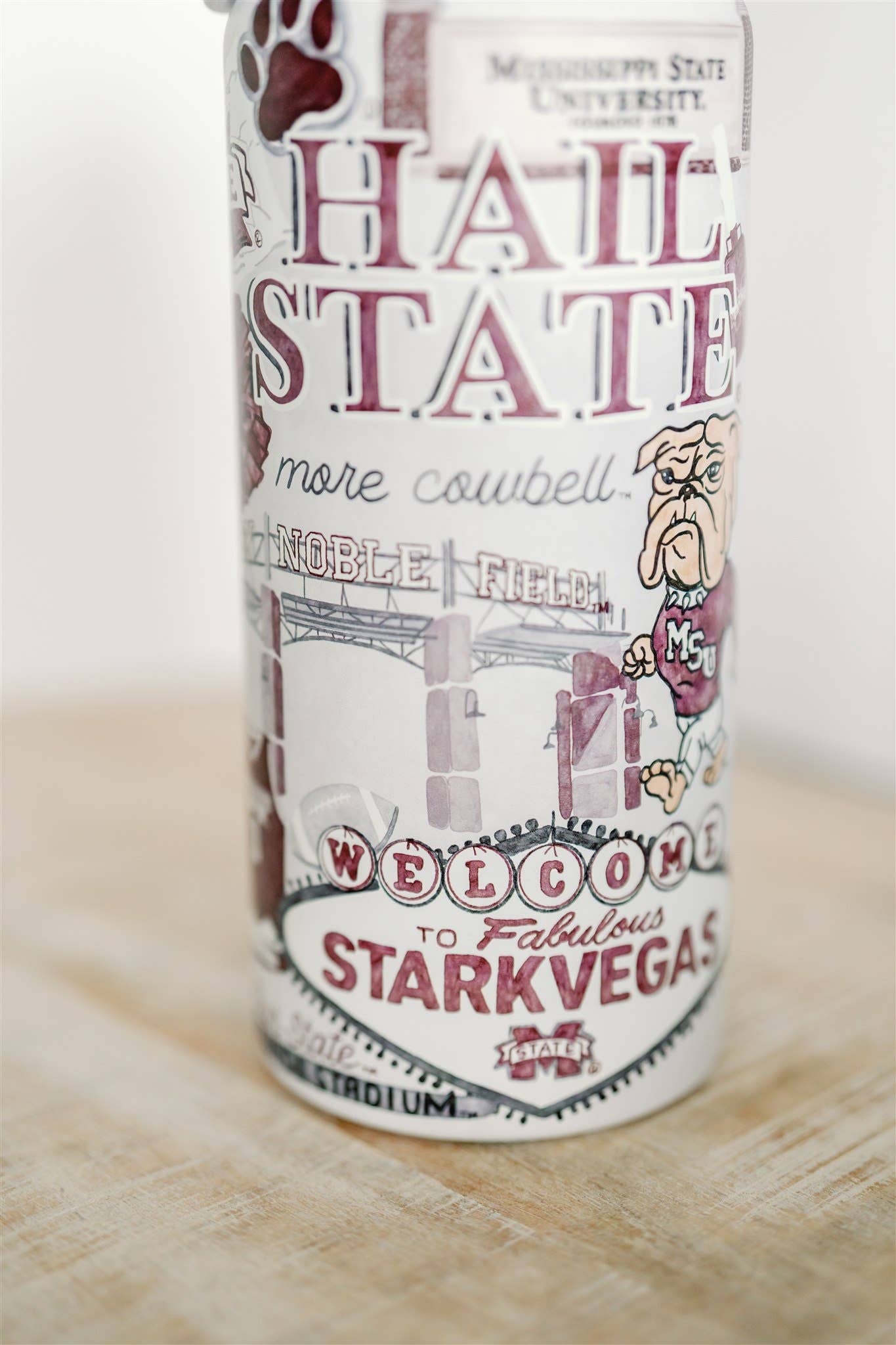 Mississippi State 32 oz Insulated Water Bottle