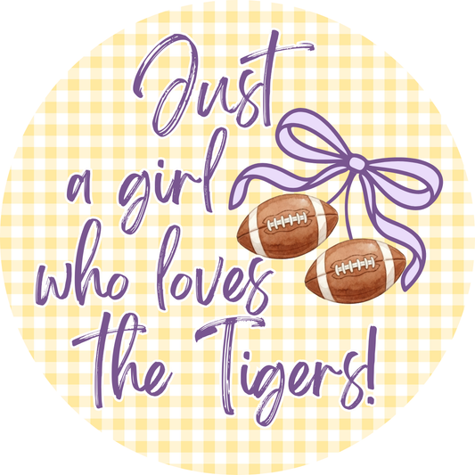 Loves the Tigers Button