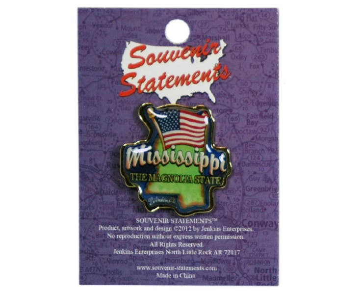 Mississippi Lapel Pin Elements