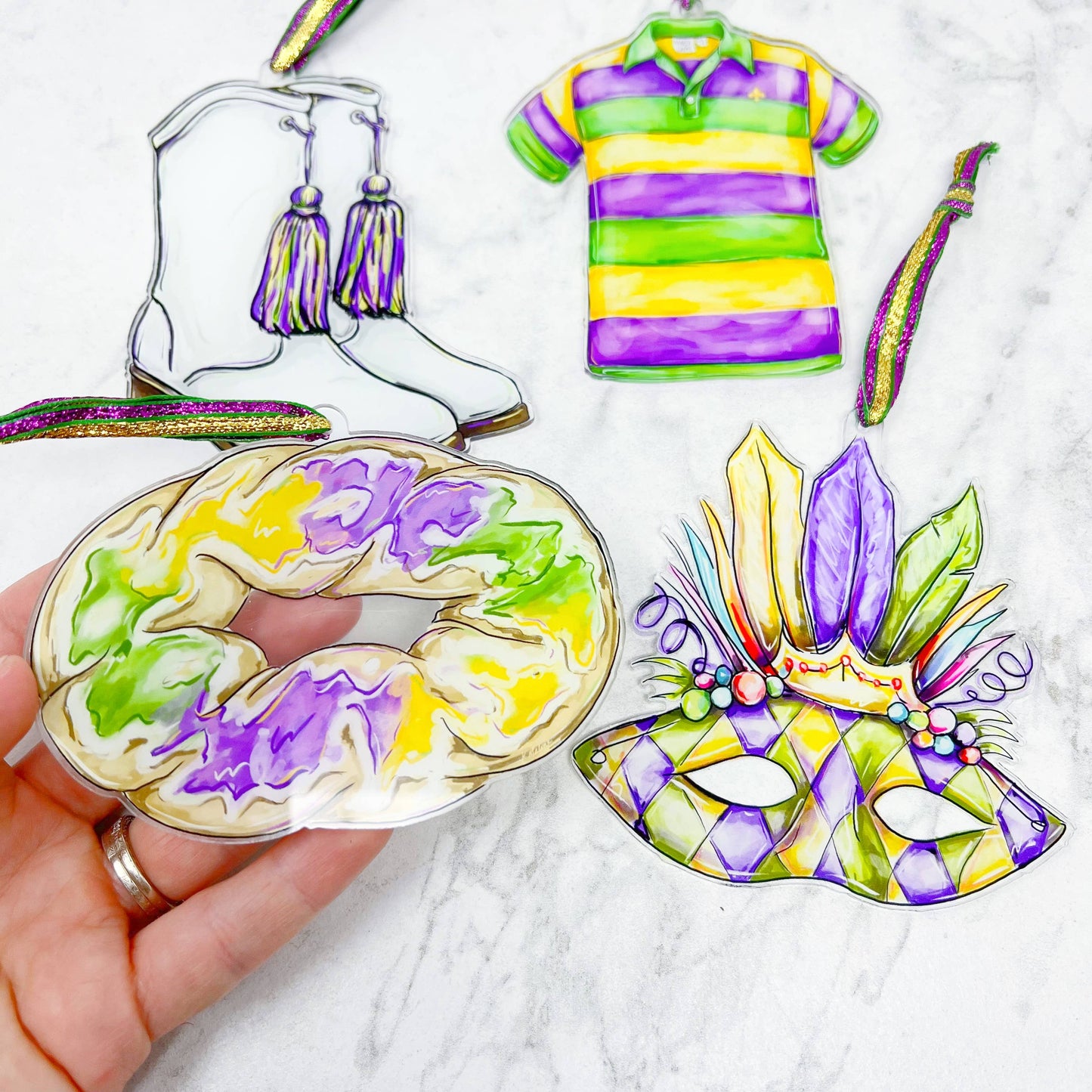 Mardi Gras Carnival Mask Ornament