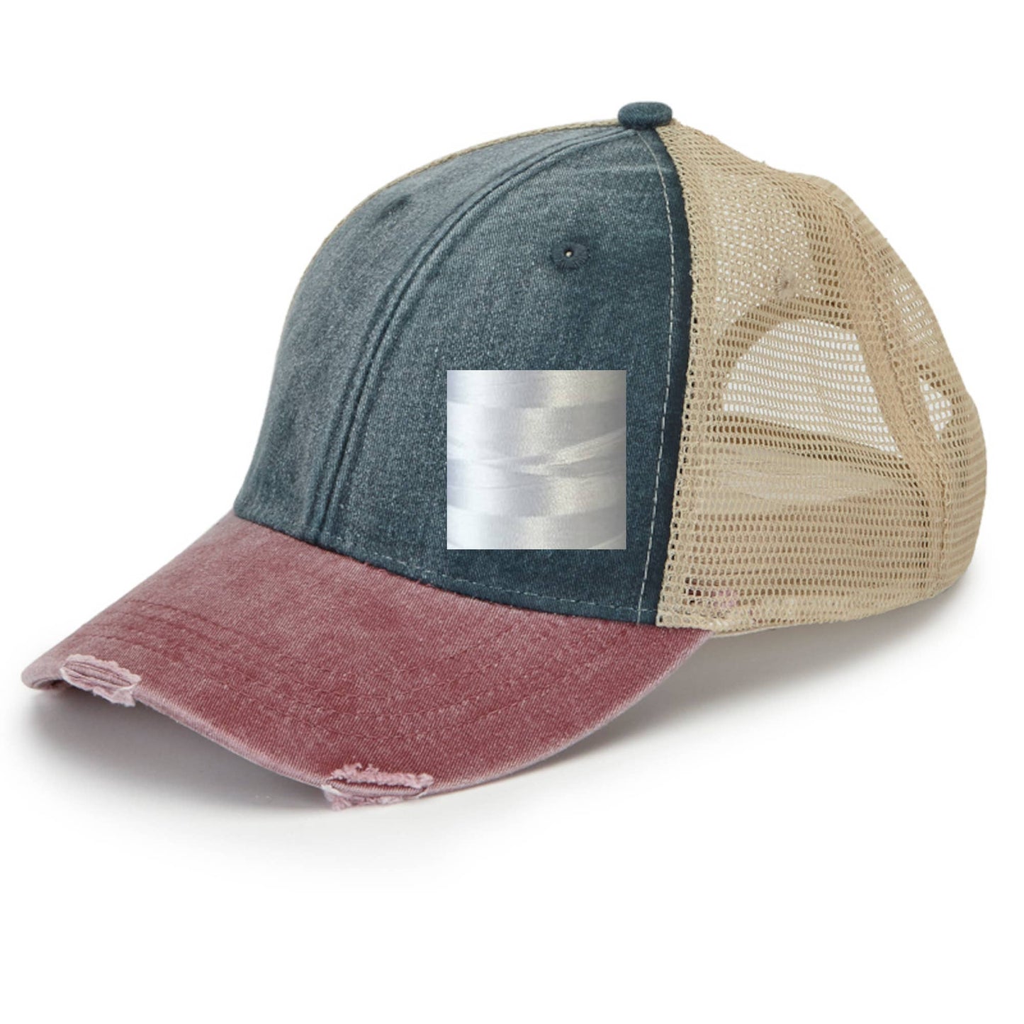 Mississippi Embroidered Distressed Hat