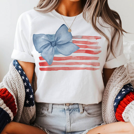 Flag w/Bow Graphic Tee