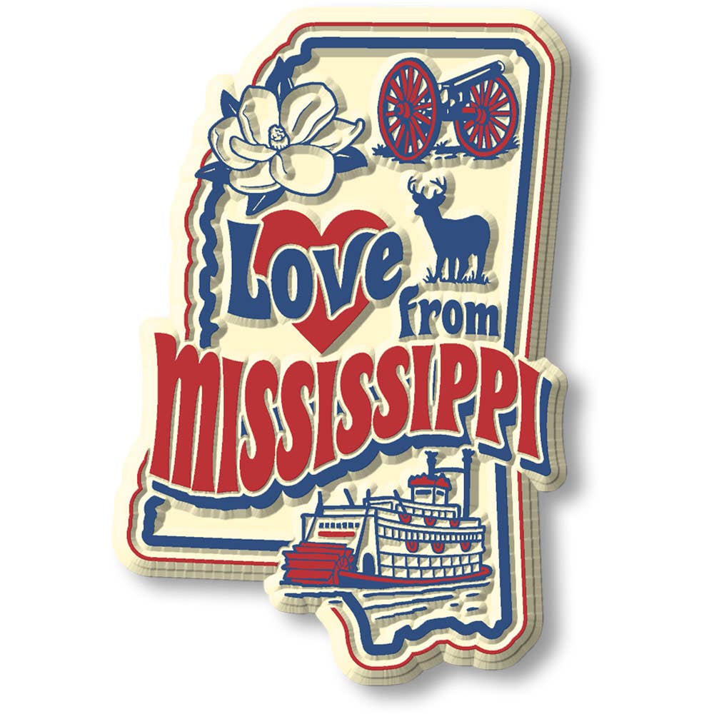 "Love from Mississippi" Magnet