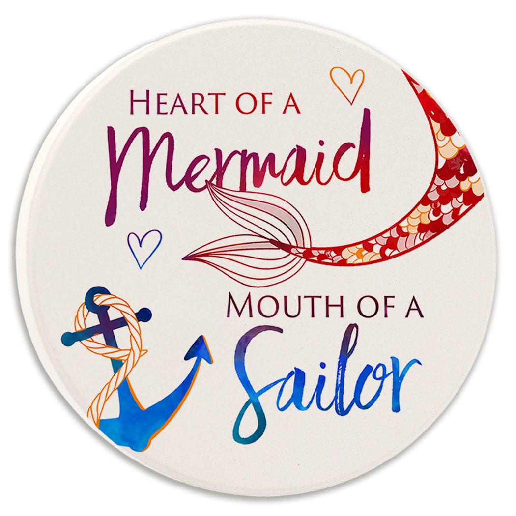 Heart of a Mermaid Car Coaster