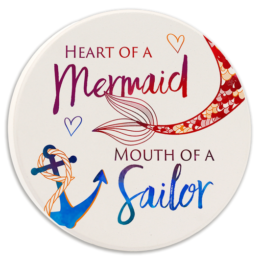 Heart of a Mermaid Car Coaster