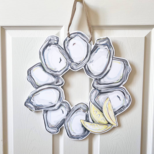 Oyster Wreath Door Hanger