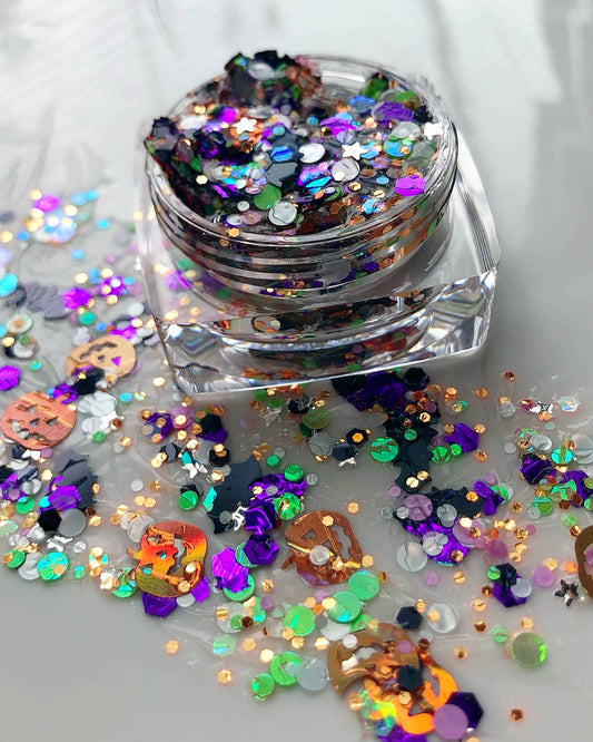 Going Batty Pumpkin and Bats Halloween Face and Body Glitter