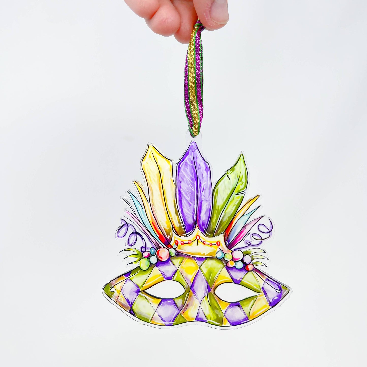 Mardi Gras Carnival Mask Ornament