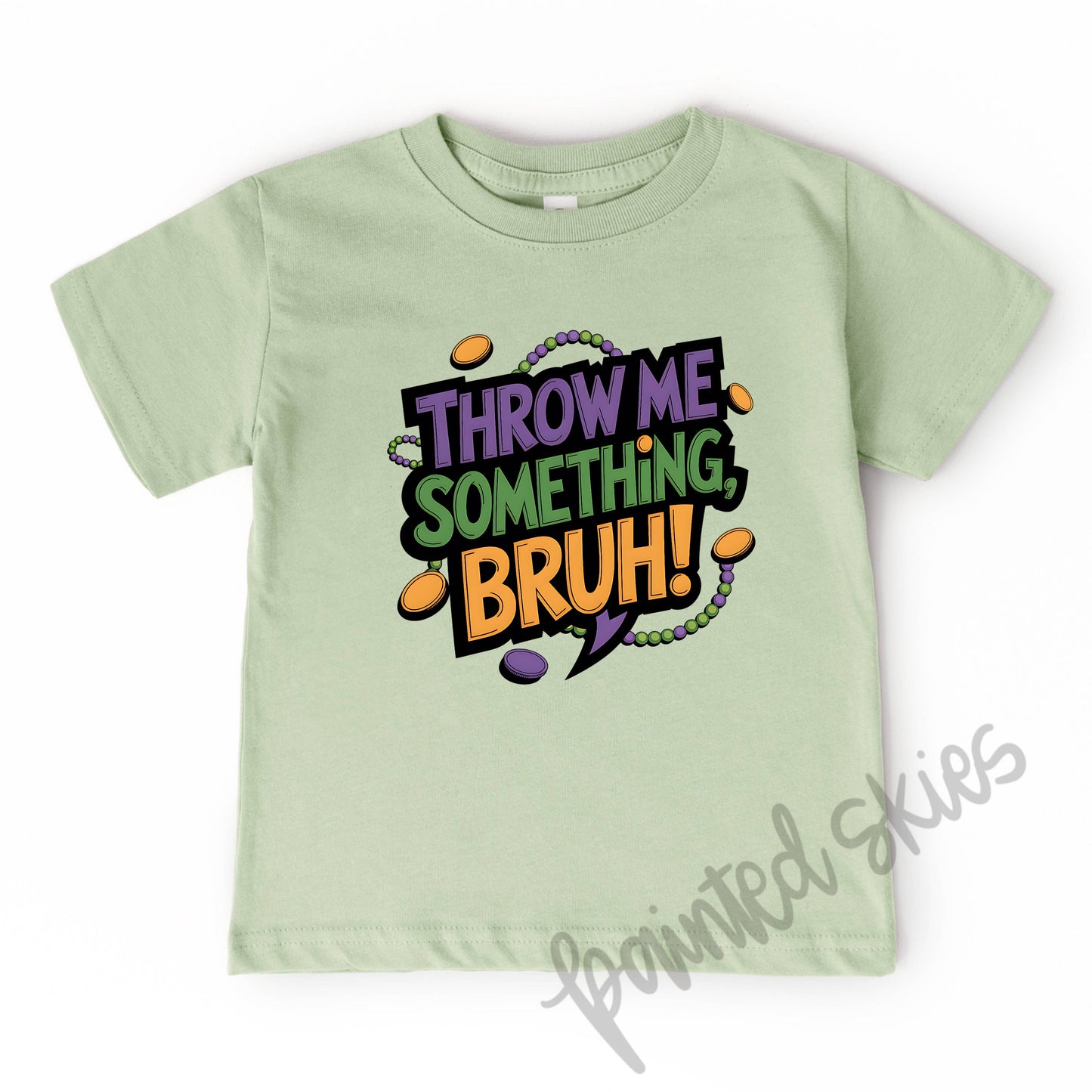 Throw Me Something Bruh Toddler Tee