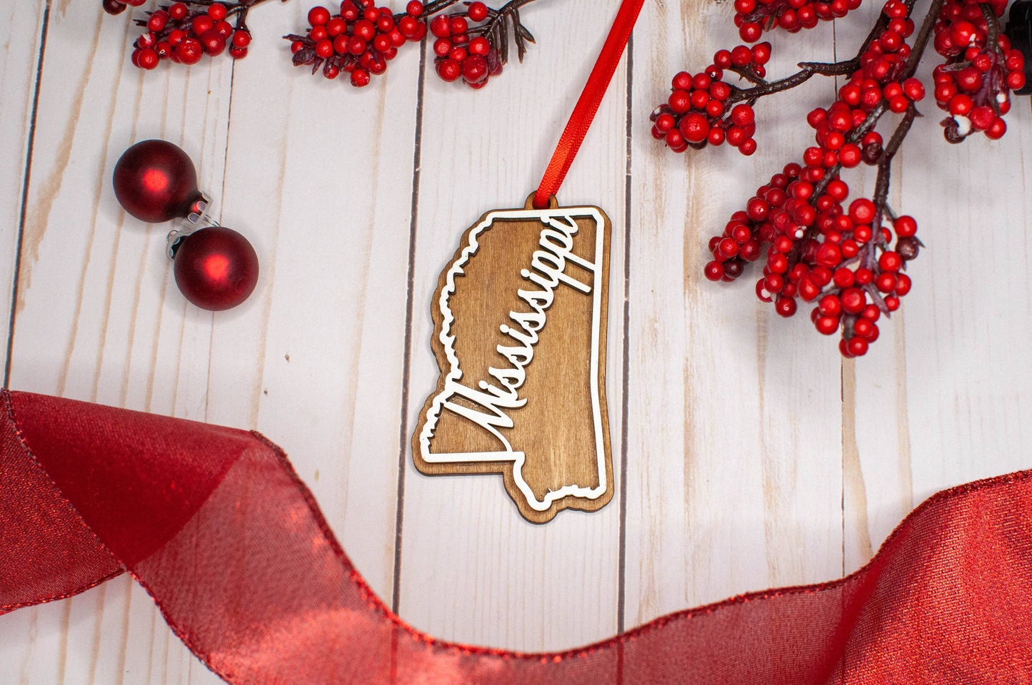 Mississippi Christmas Ornament