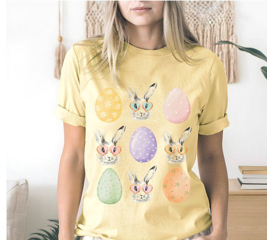 Easter Bunny and Eggs Graphic Tee