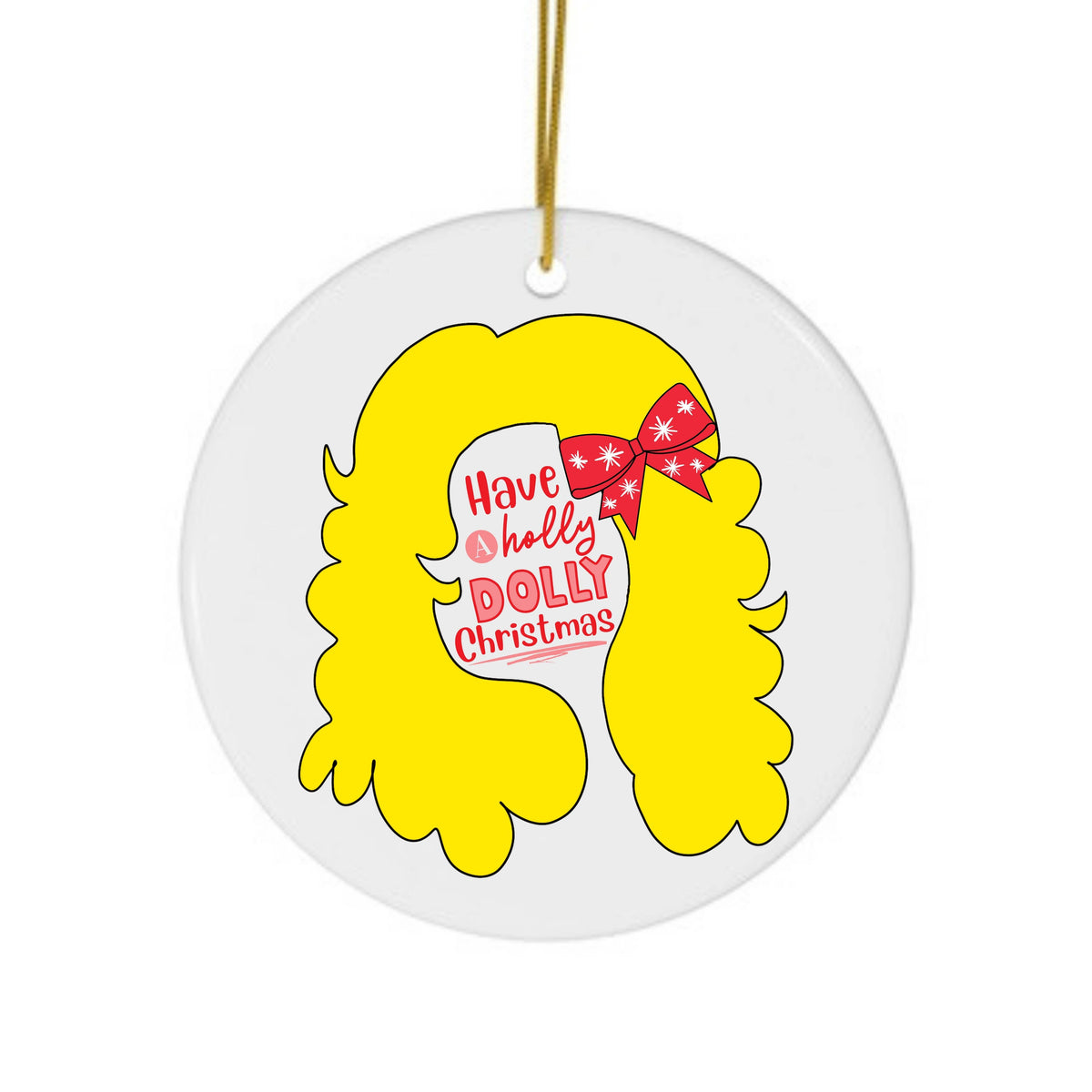 Holly Dolly Christmas ornament